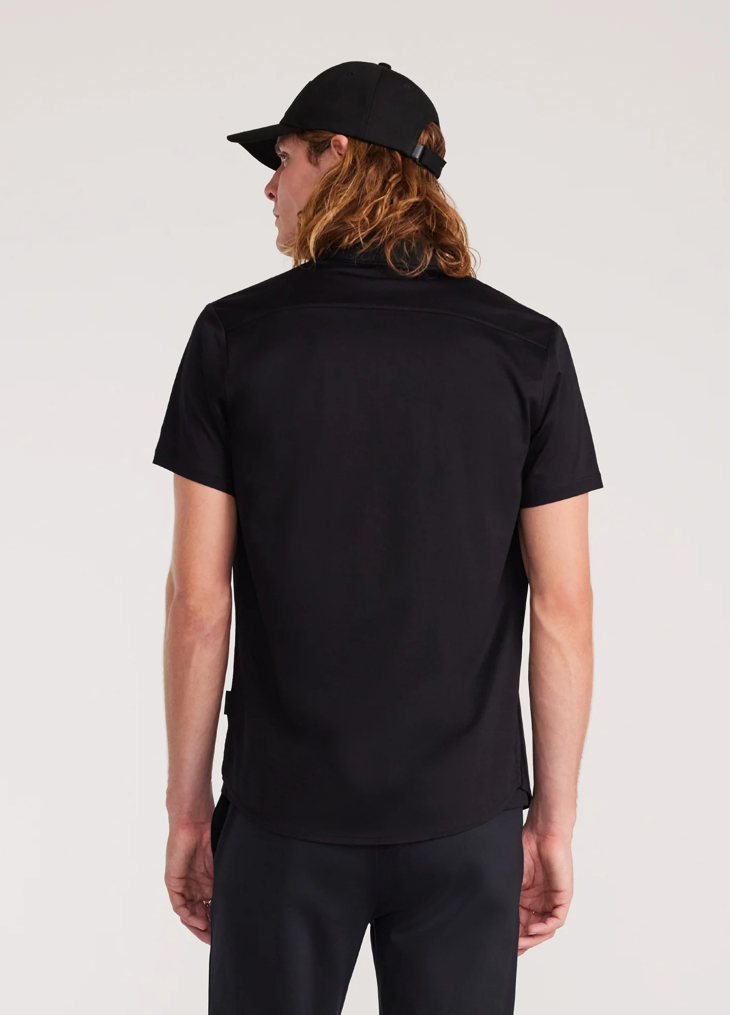 Mercerised Knit Shirt Black - Image 4