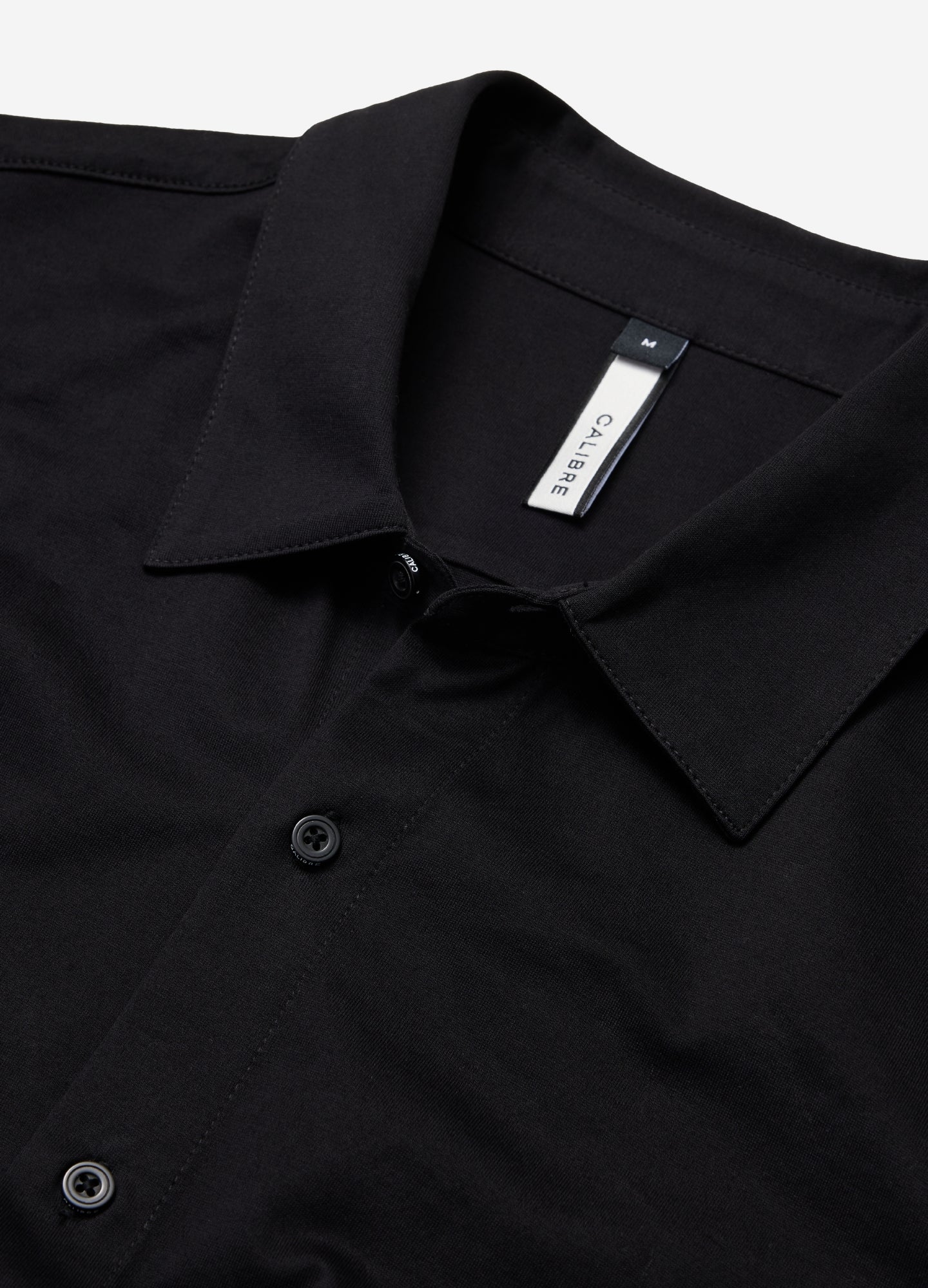 Mercerised Knit Shirt Black - Image 5