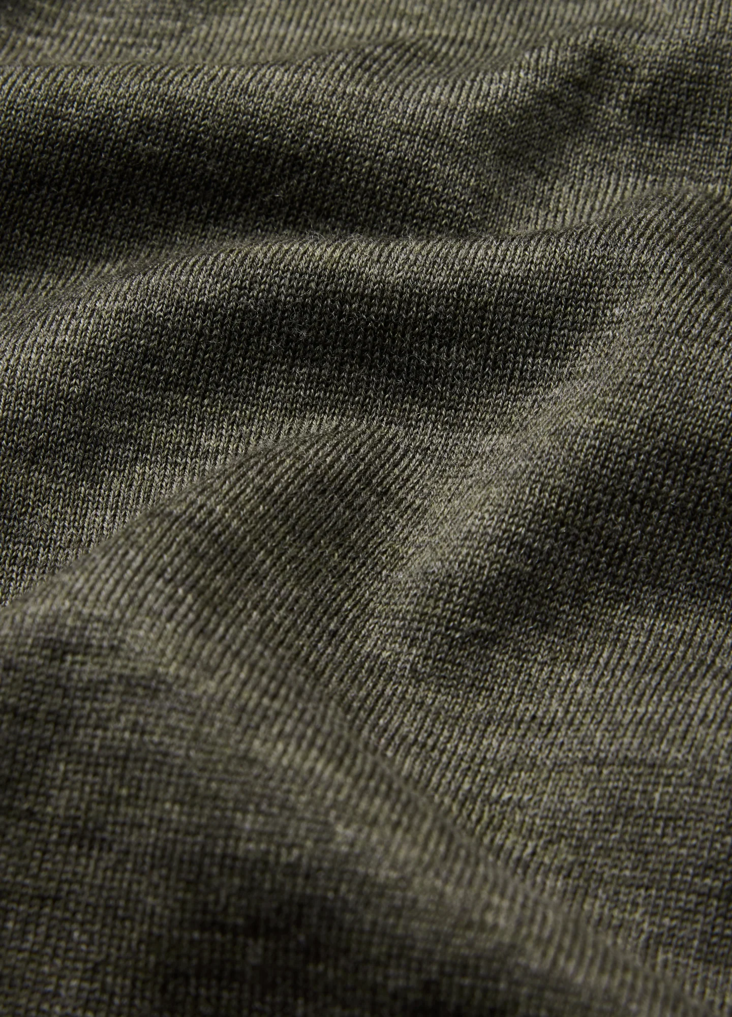 Merino Wool Polo Khaki - Image 6