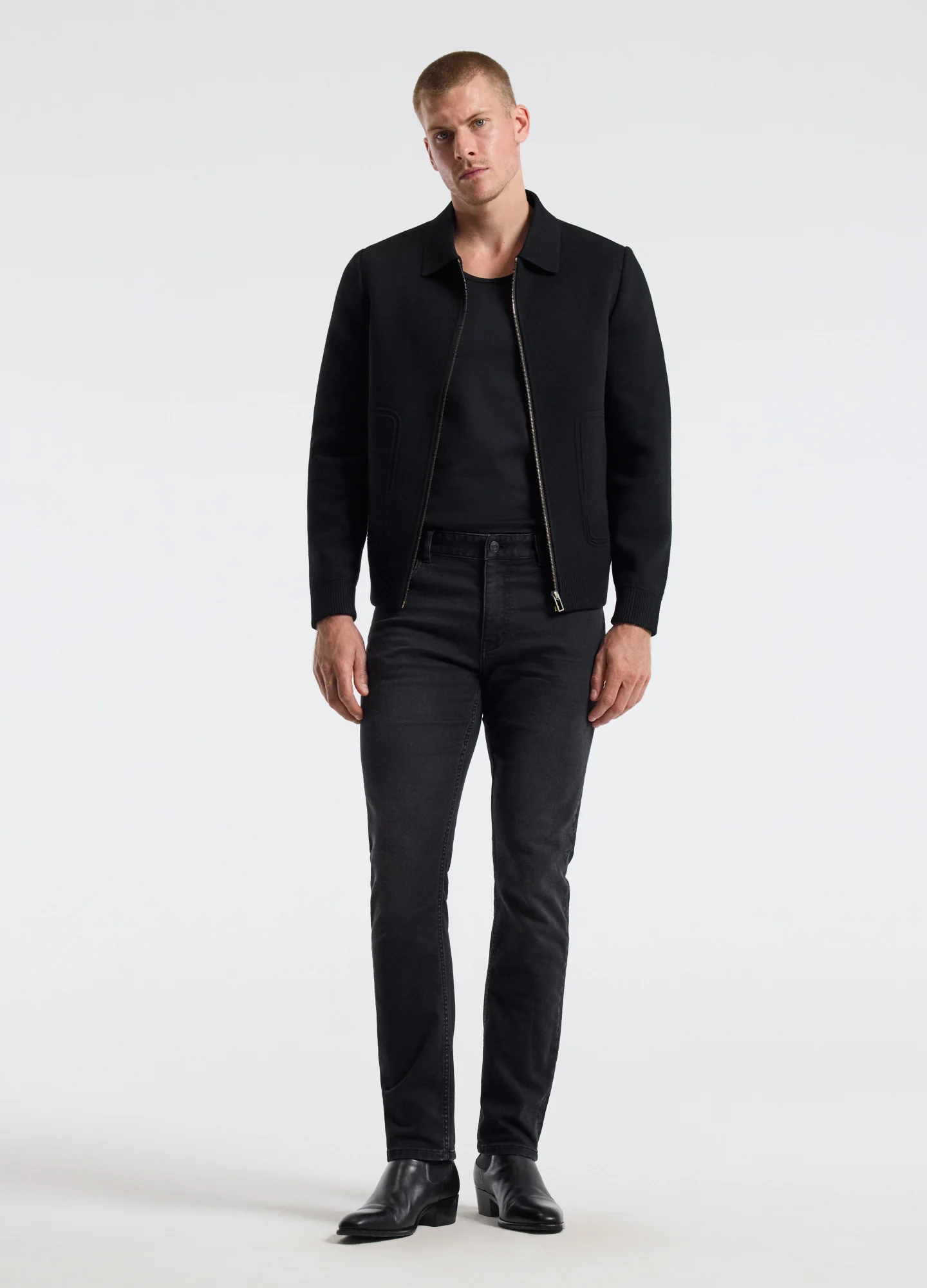 Milano Knit Jacket Black - Image 2