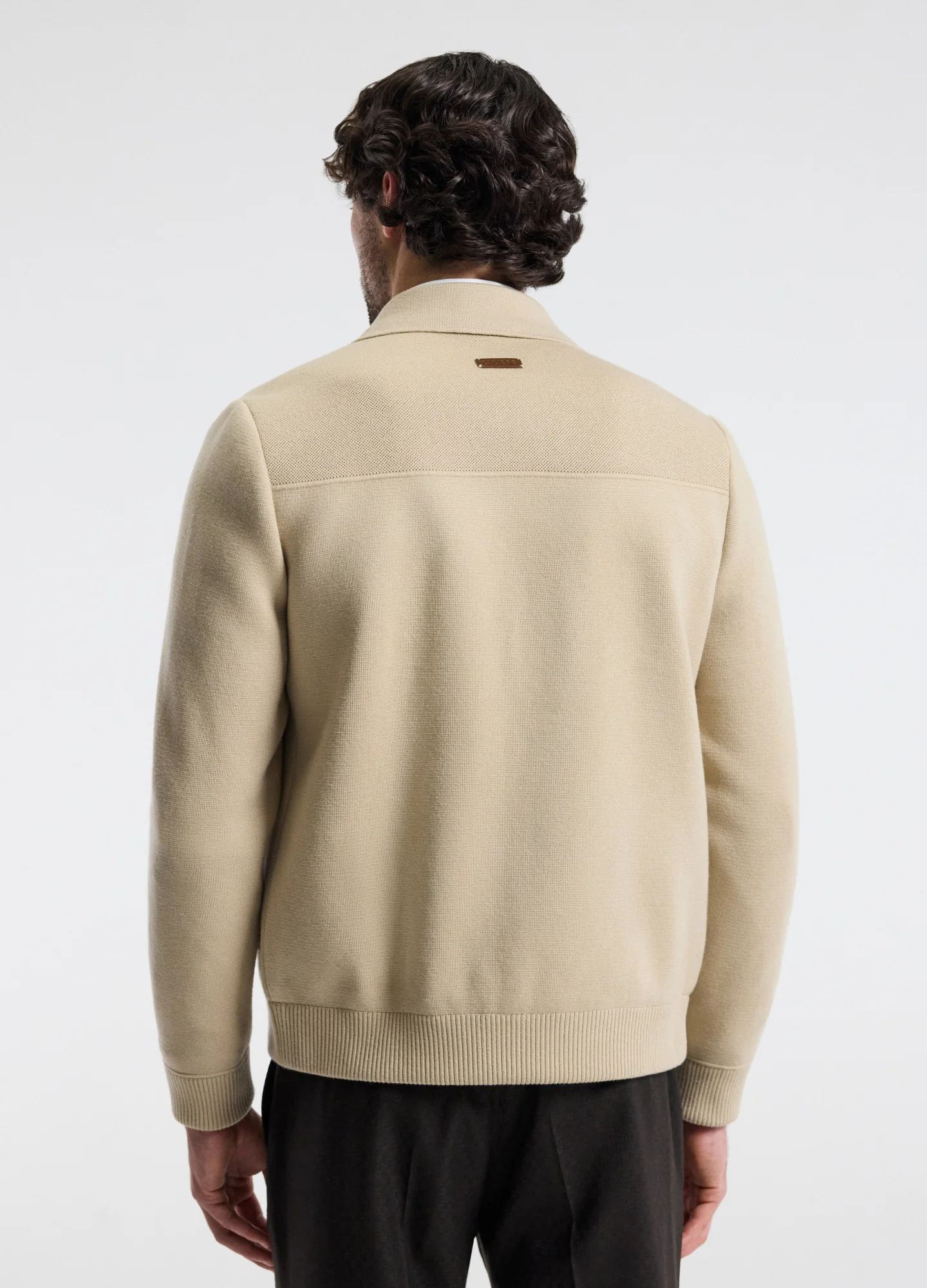 Milano Knit Jacket Stone - Image 4