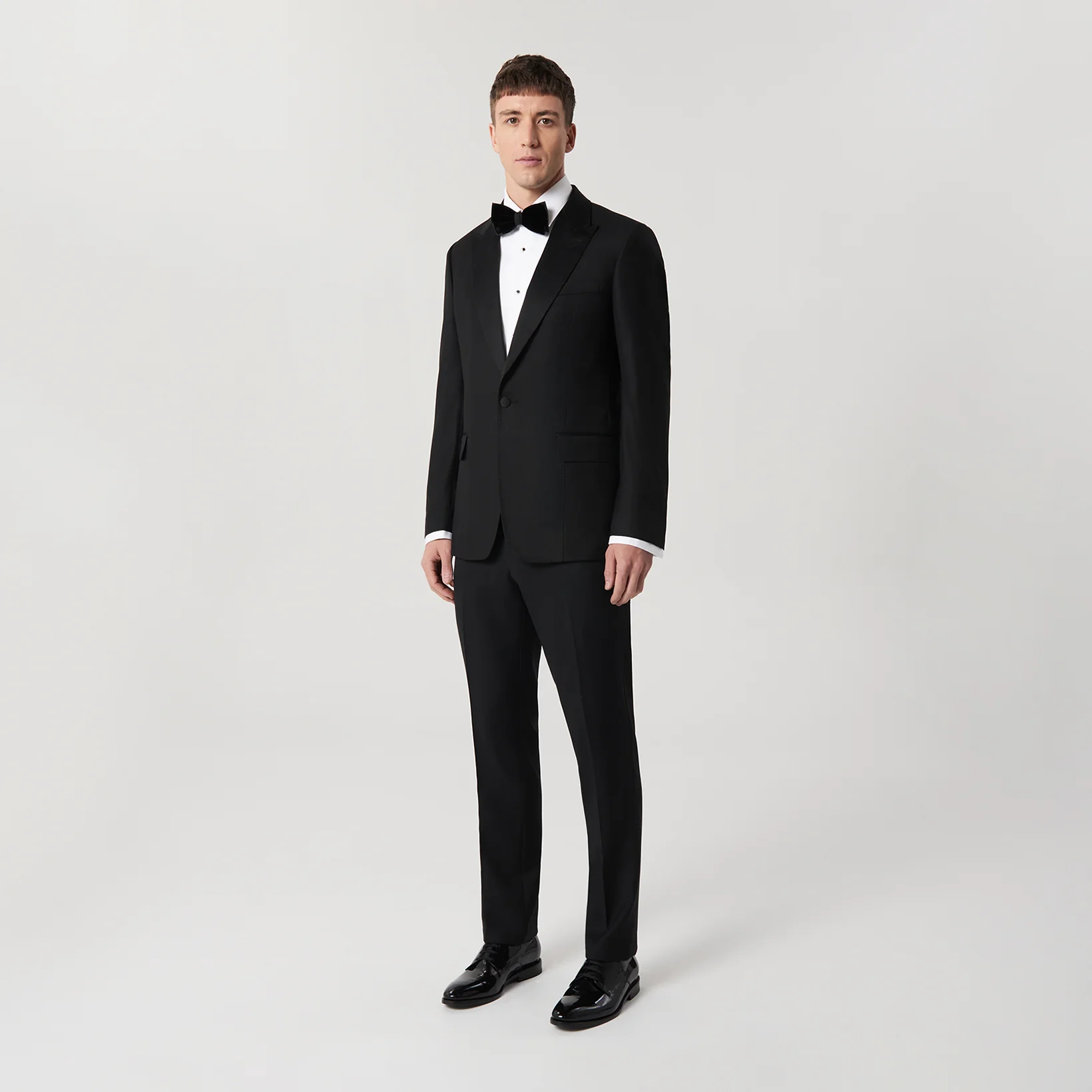 Modern Tuxedo Jacket Black - Image 2