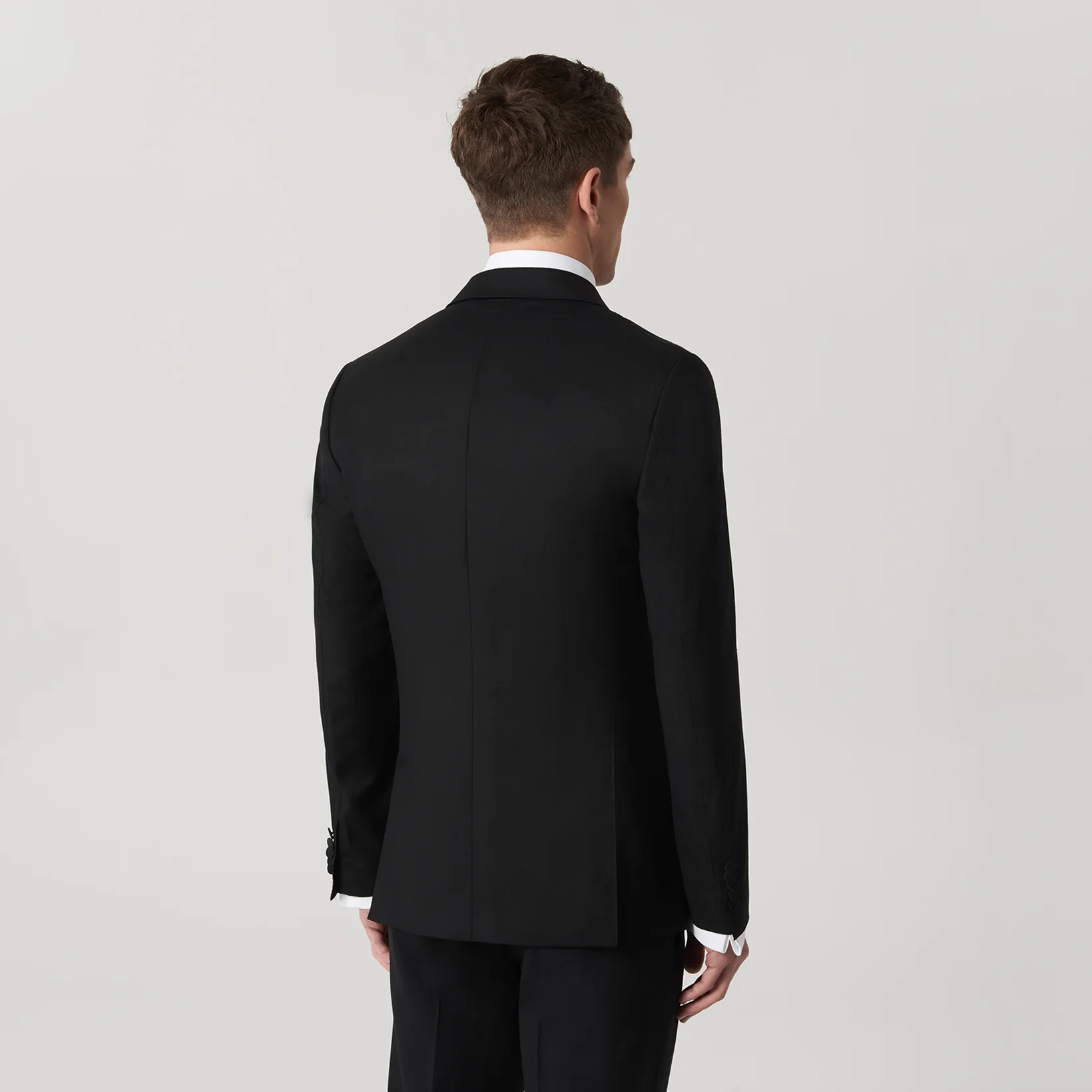 Modern Tuxedo Jacket Black - Image 5