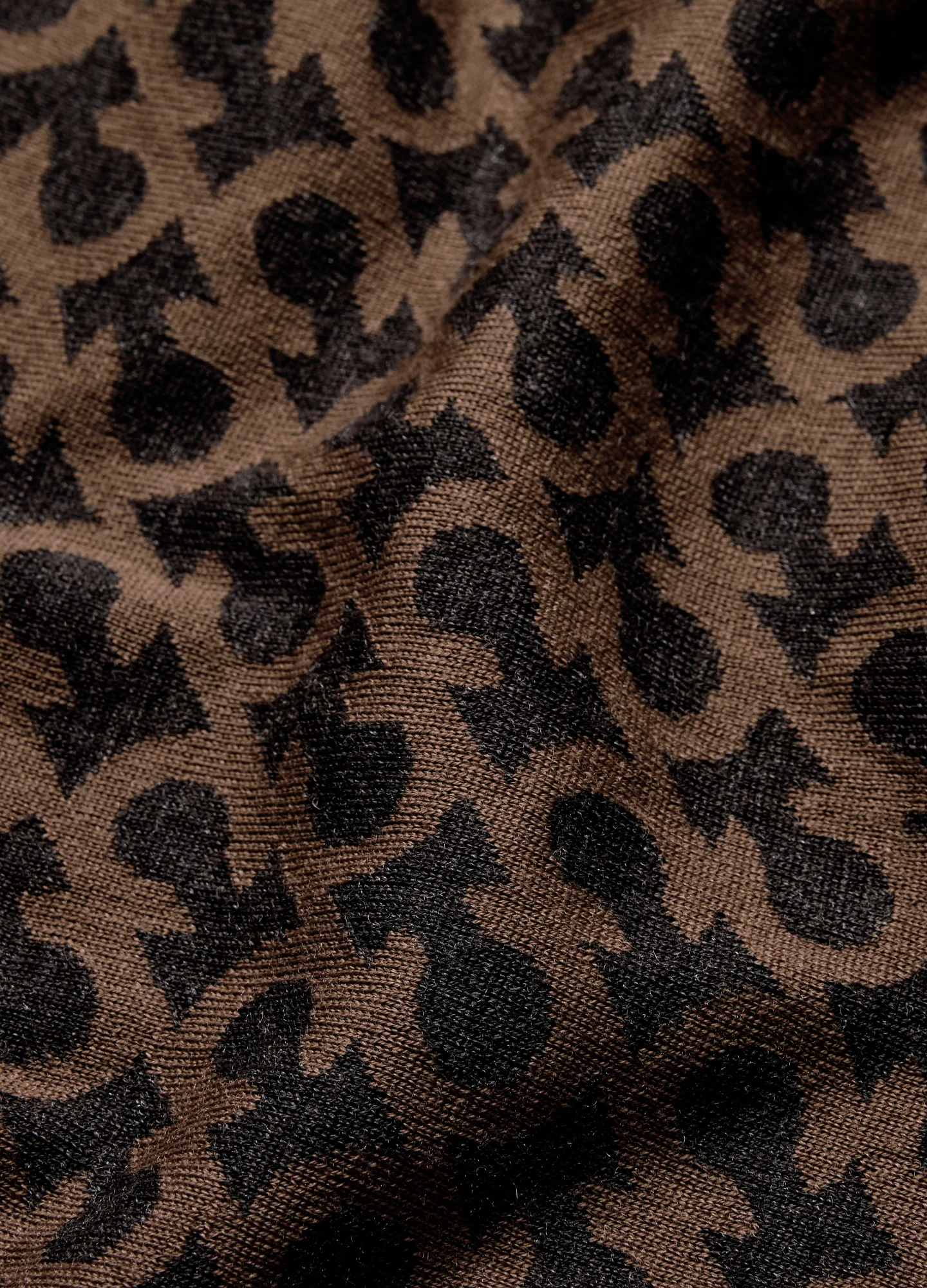 Monogram Jacquard Merino Wool Sweater Camel - Image 6