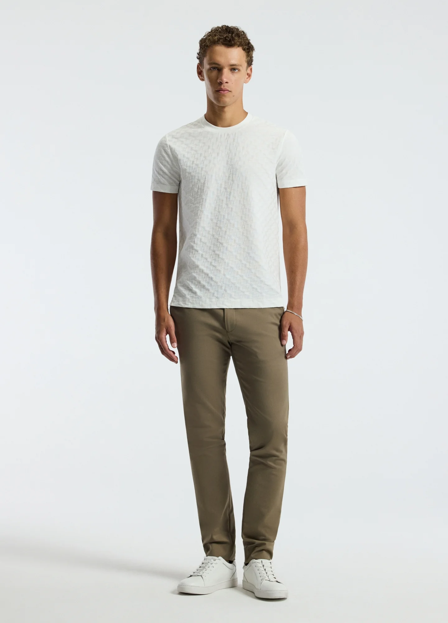 Monogram Jacquard T-shirt White - Image 2