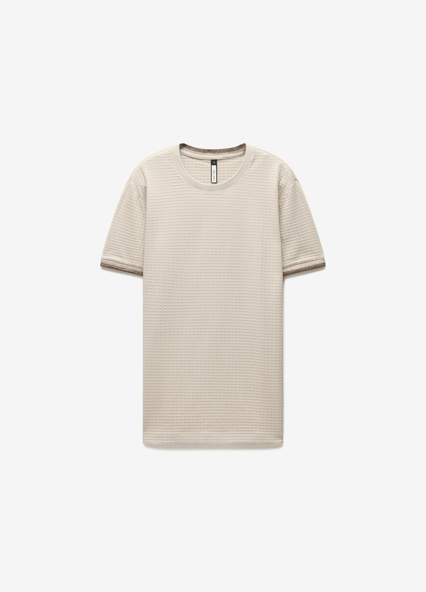 Ombre Cuff Jacquard T-shirt Natural