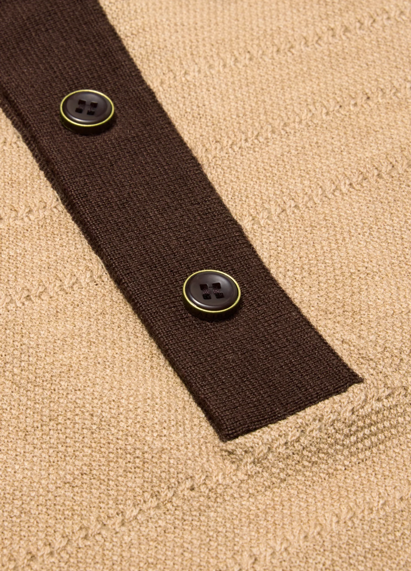 Ombre Merino Wool Polo Neutral - Image 6