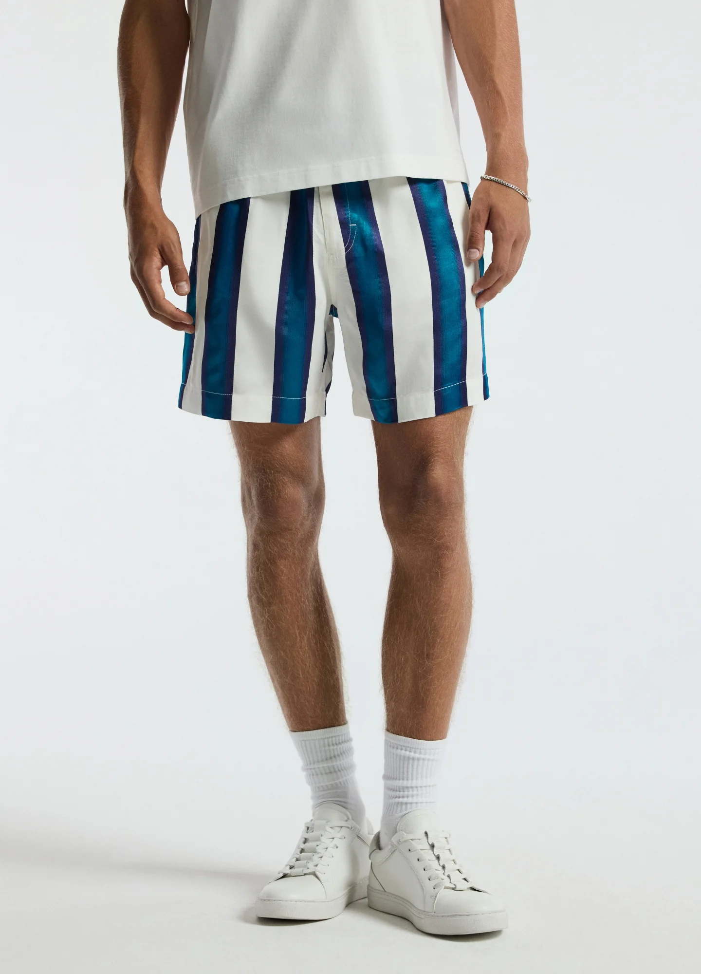 Ombre Stripe Shorts Pacific - Image 3