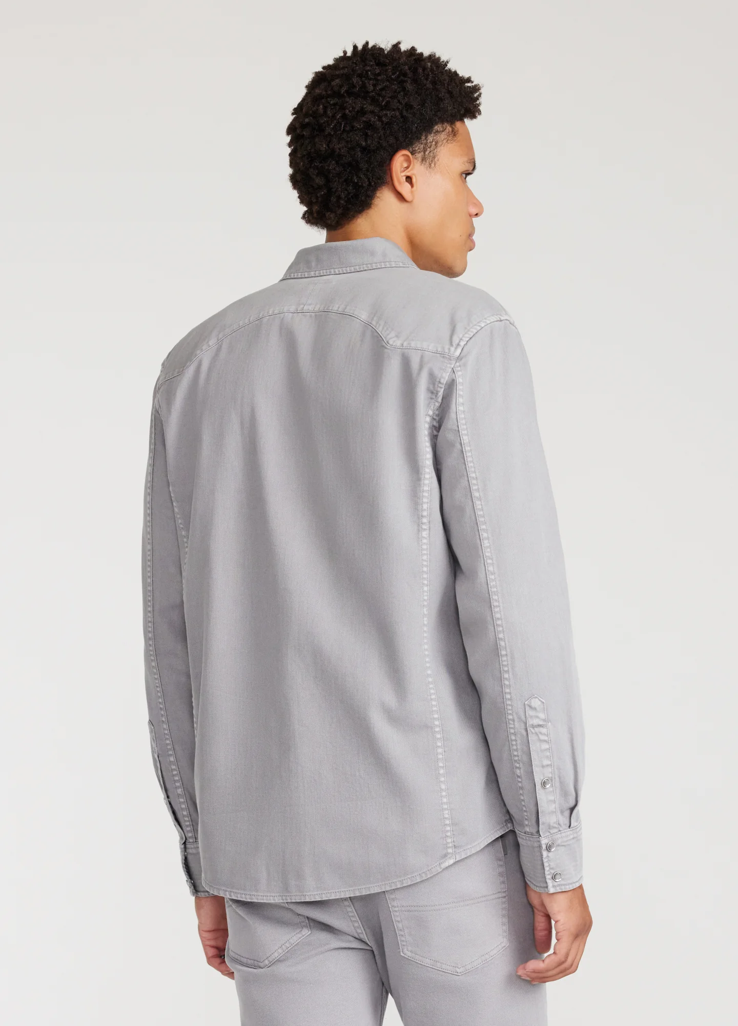 Overdyed Western Shirt Ash - Image 5
