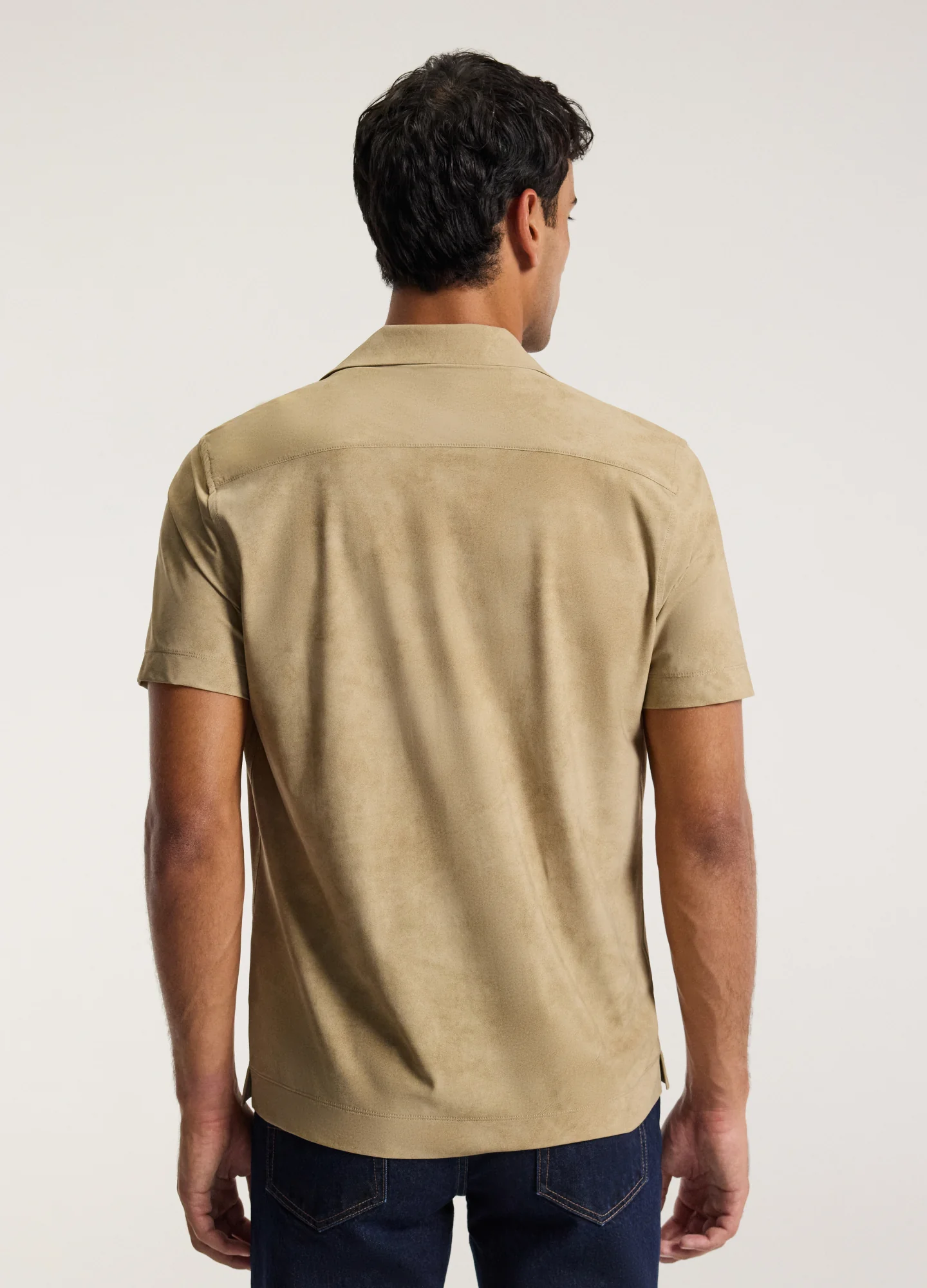 Performance Cuban Collar Shirt Putty - Image 5