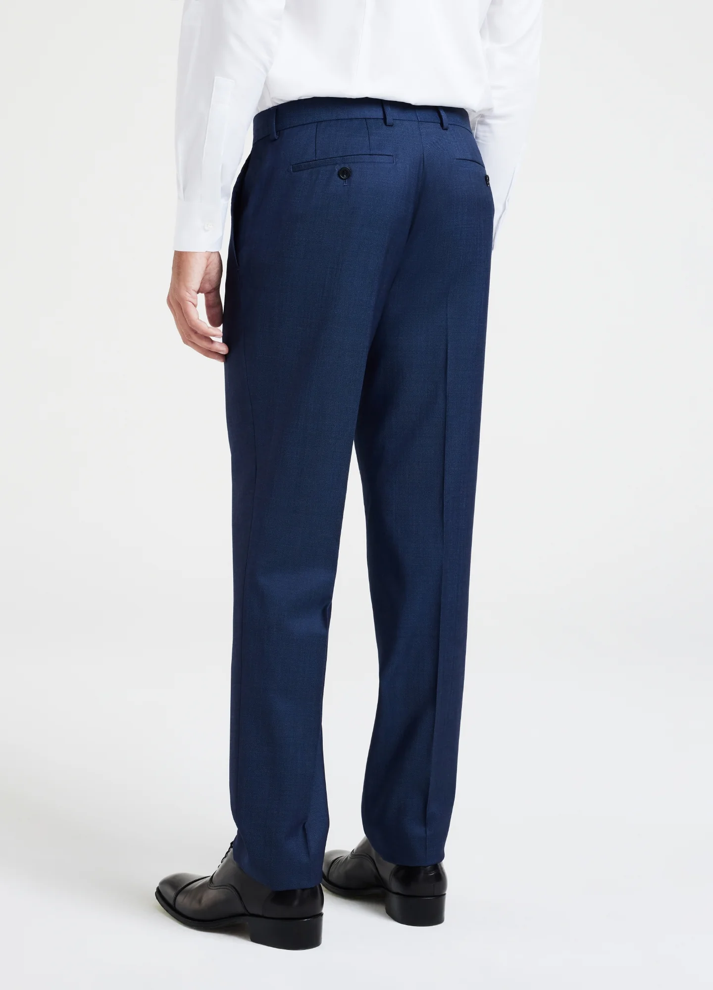 Pinpoint Twill Suit Pant Blue - Image 4