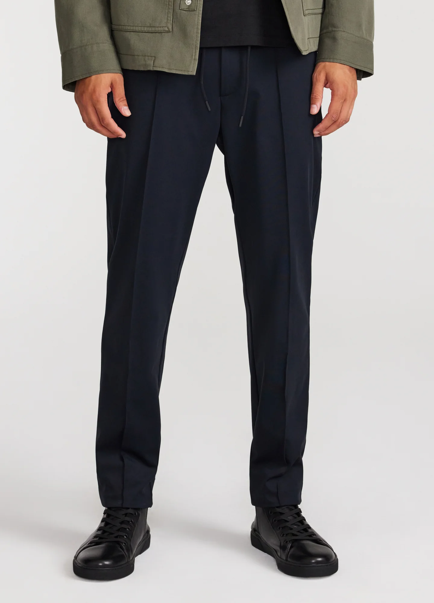 Performance Pintucked Pants Midnight - Image 3