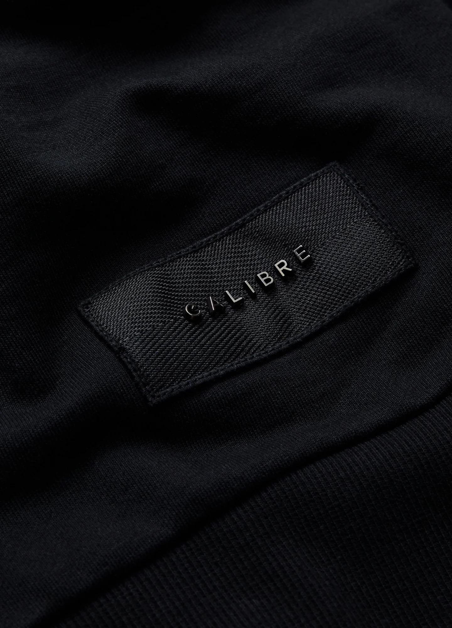 Polo Neck Sweat Top Black - Image 6