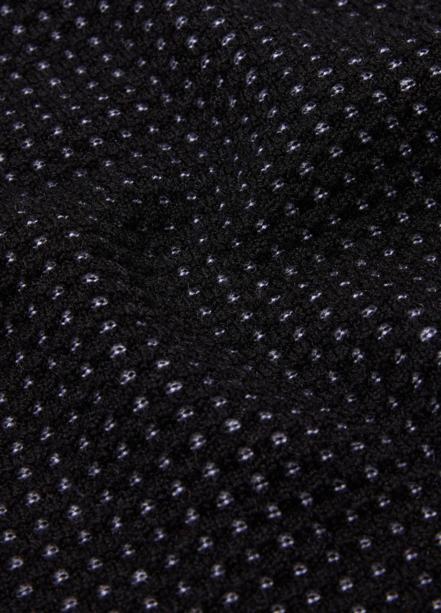 Quarter Zip Merino Wool Sweater Black - Image 5