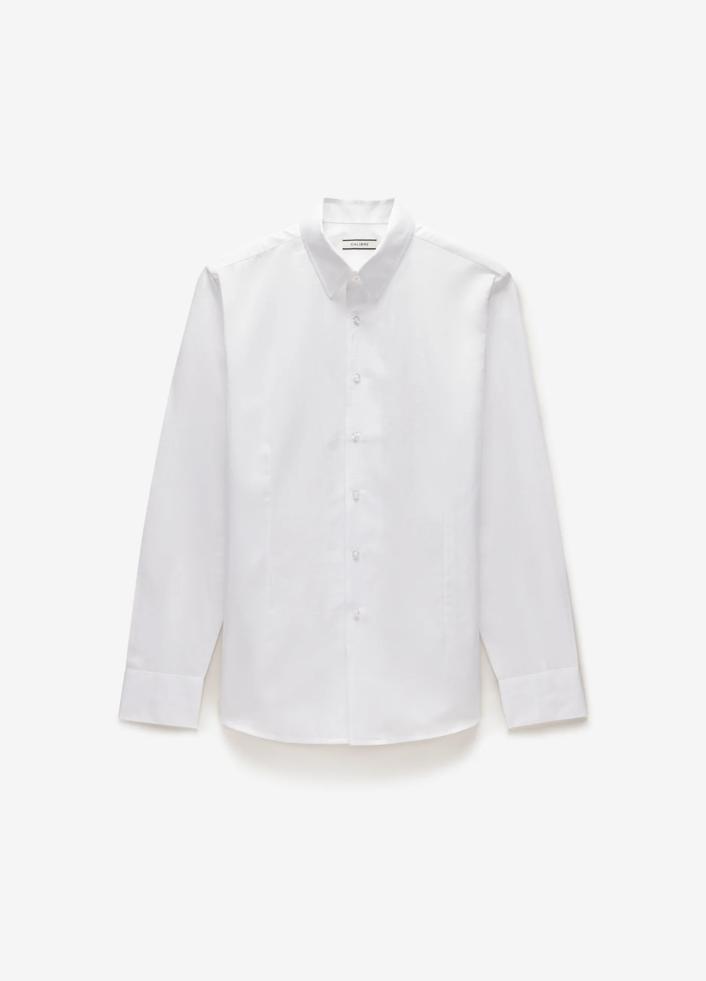 Tailored Cotton Linen Shirt White
