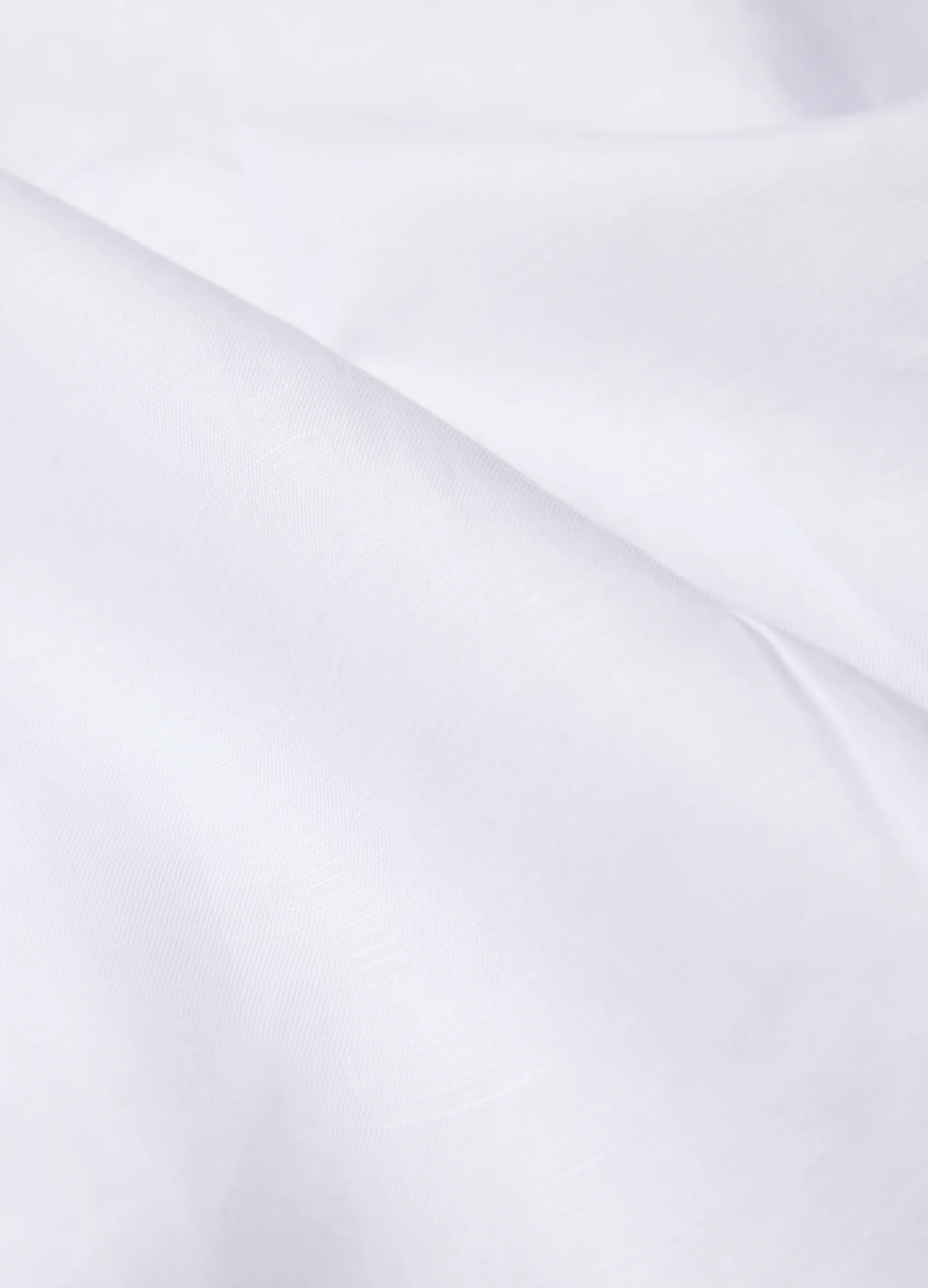 Tailored Cotton Linen Shirt White - Image 6