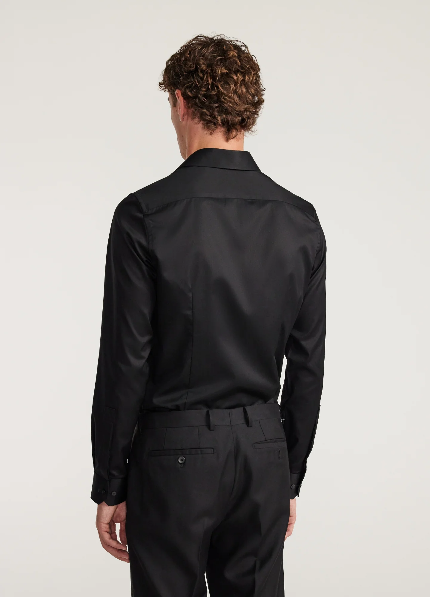 Refined Twill Shirt Black - Image 5