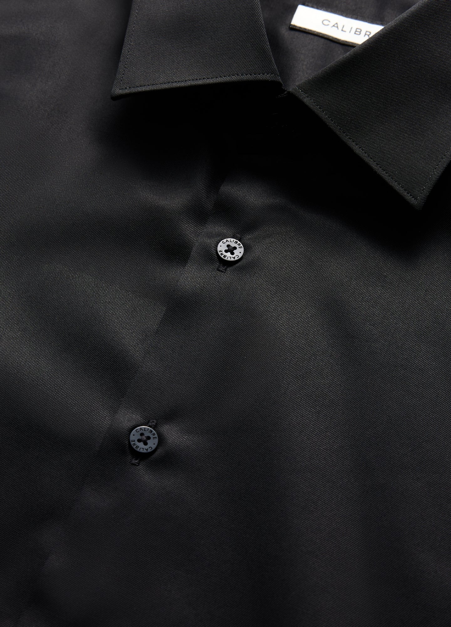 Refined Twill Shirt Black - Image 6