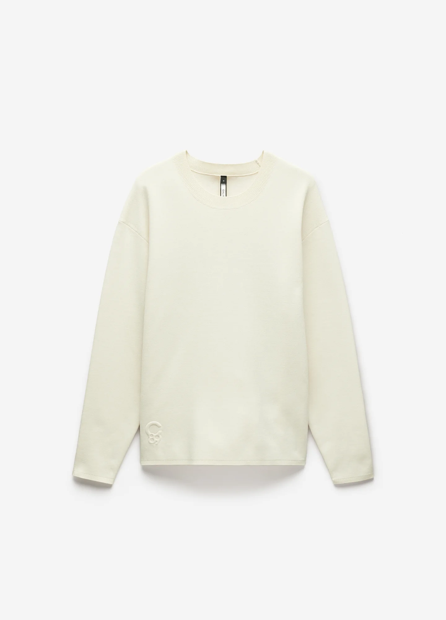 Relaxed Crew Neck Sweater Bone