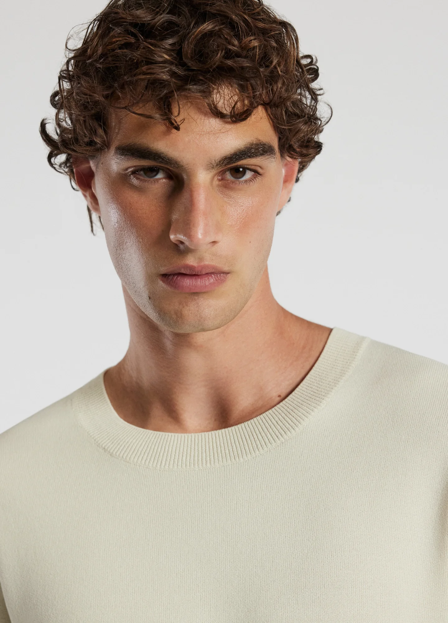 Relaxed Crew Neck Sweater Bone - Image 4