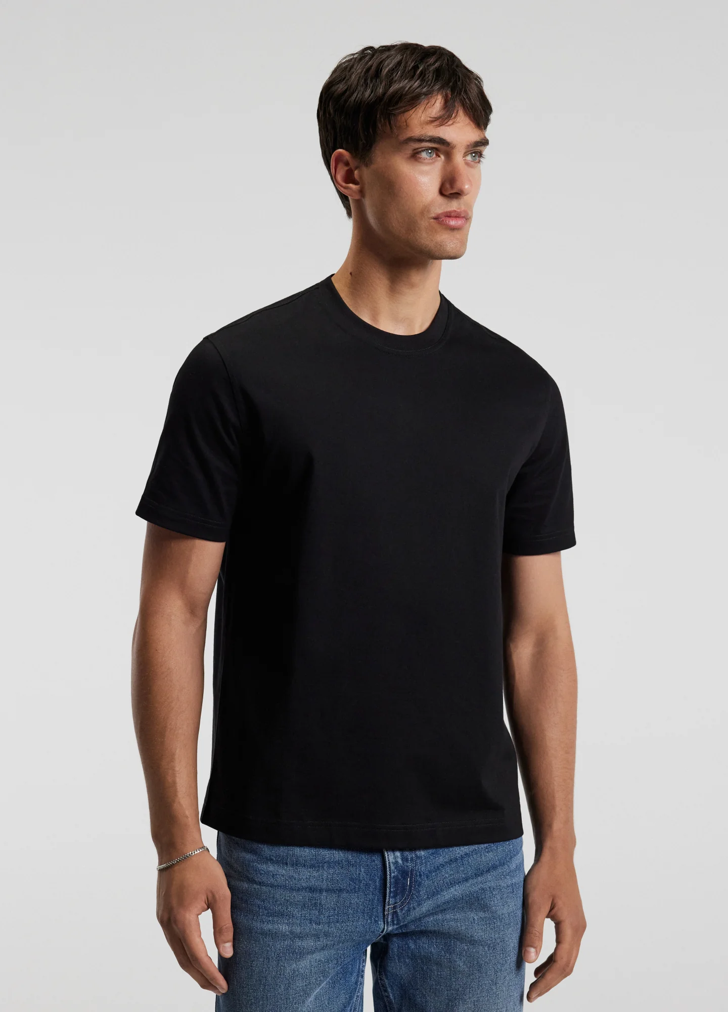 Relaxed Crew T-Shirt Black - Image 3