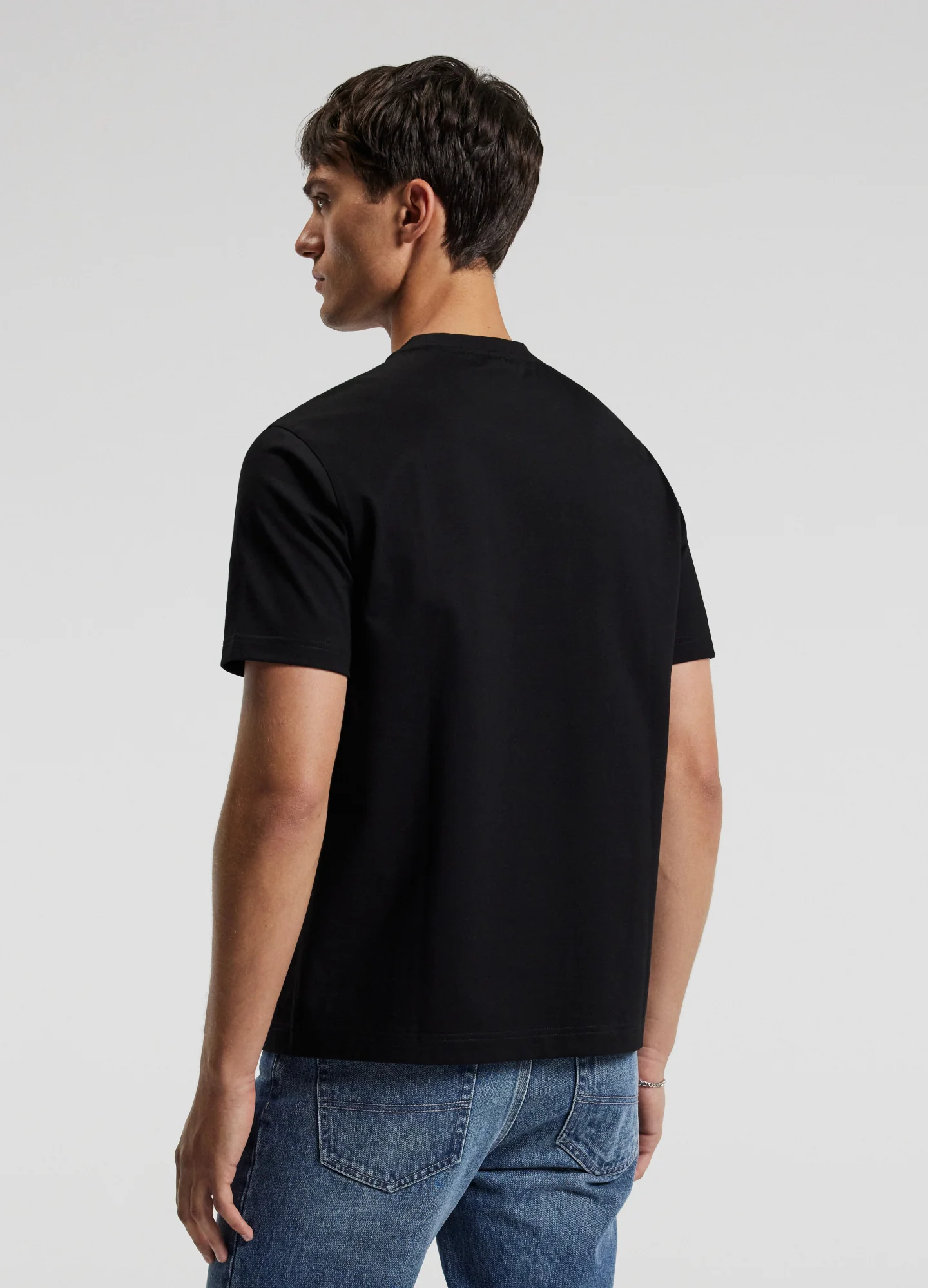 Relaxed Crew T-Shirt Black - Image 5