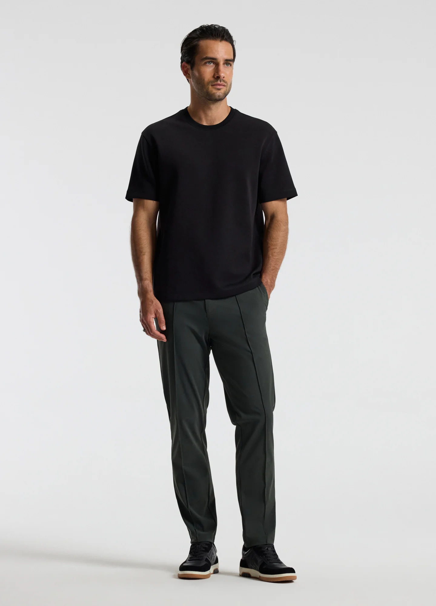 Relaxed Double Knit T-shirt Black - Image 2