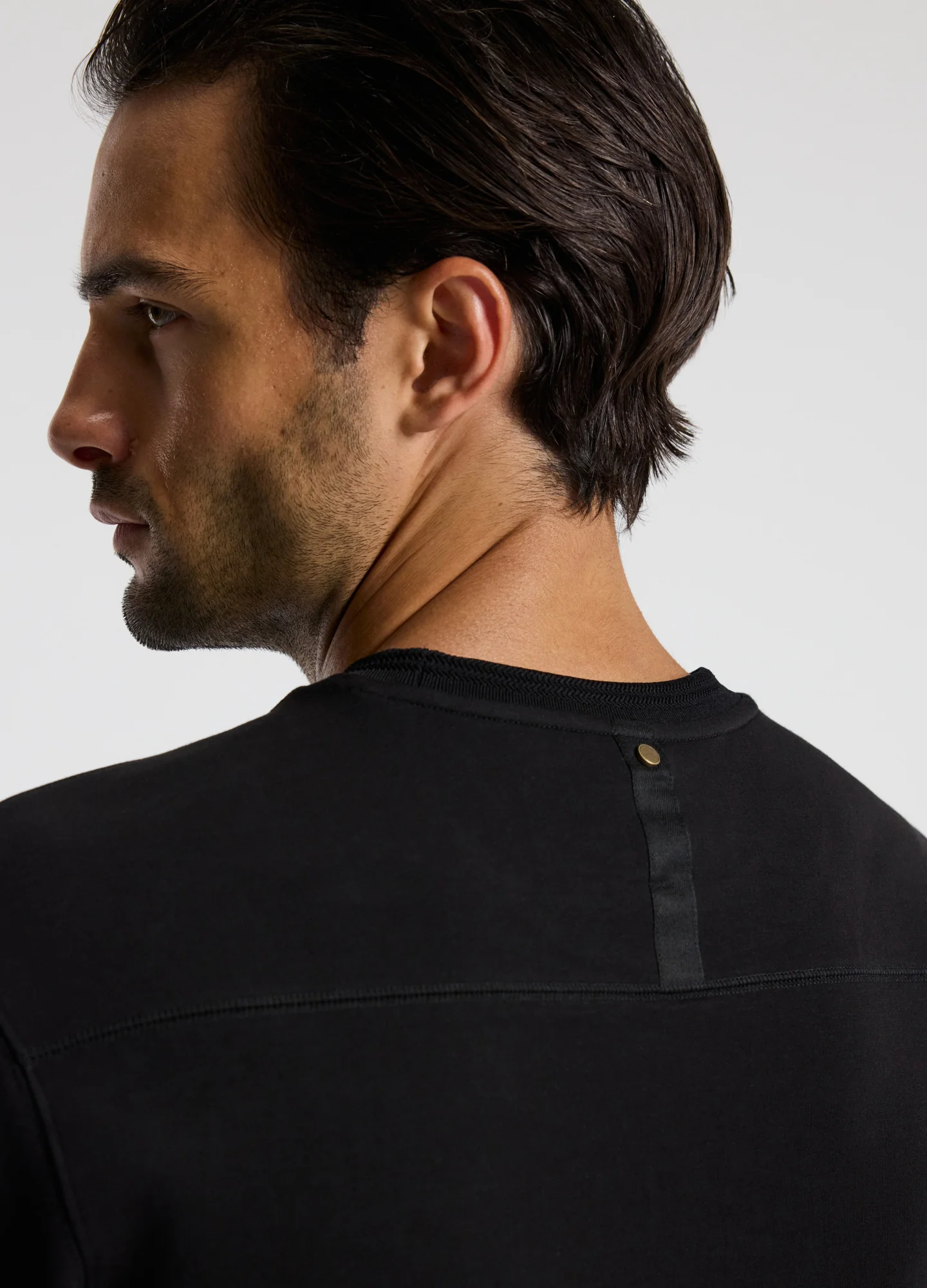 Relaxed Double Knit T-shirt Black - Image 4