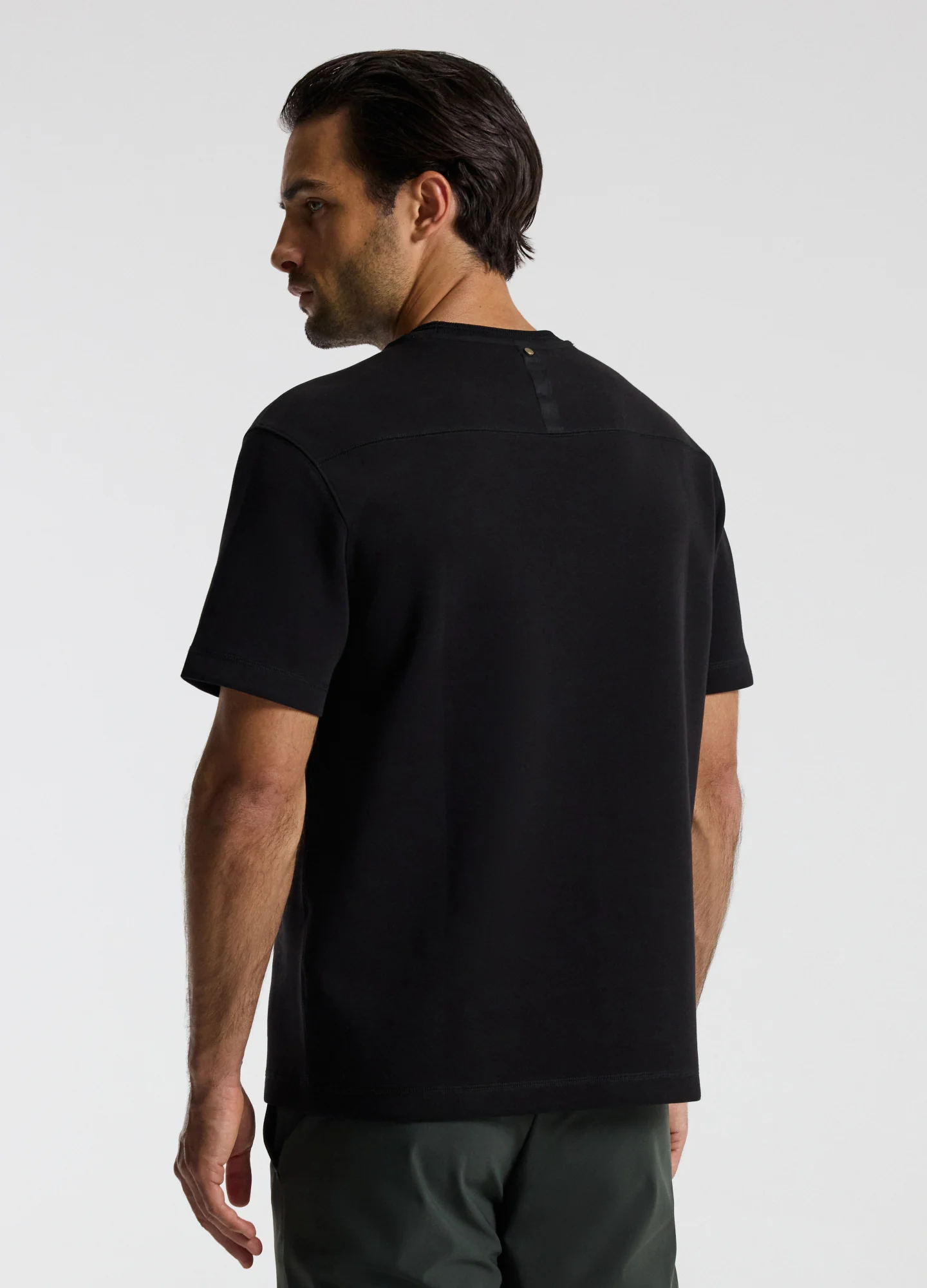 Relaxed Double Knit T-shirt Black - Image 5