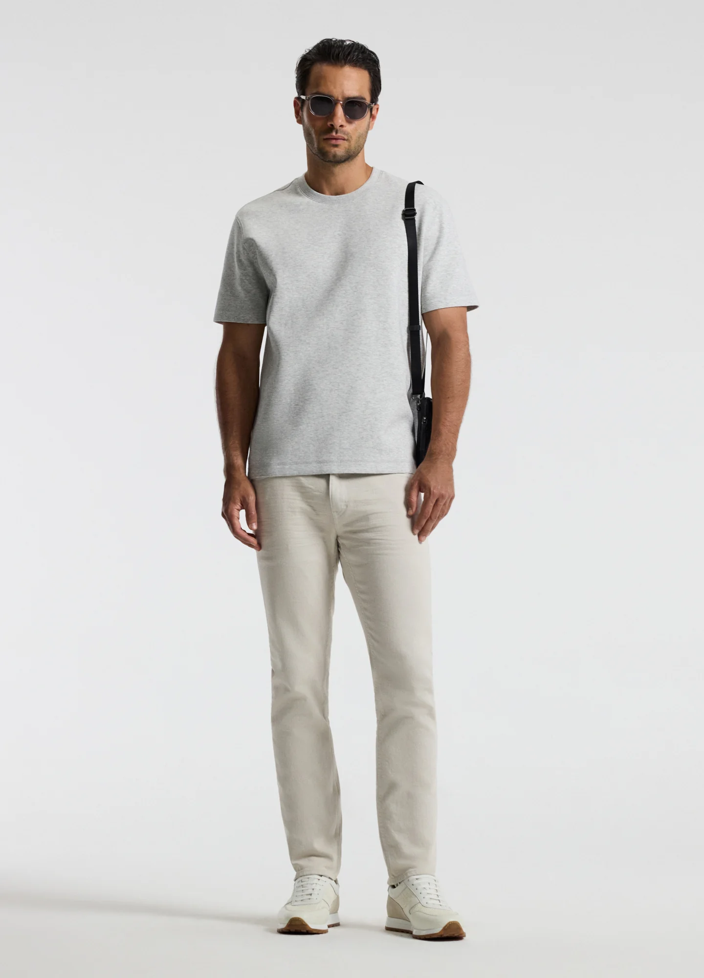 Relaxed Double Knit T-shirt Grey Marl - Image 2