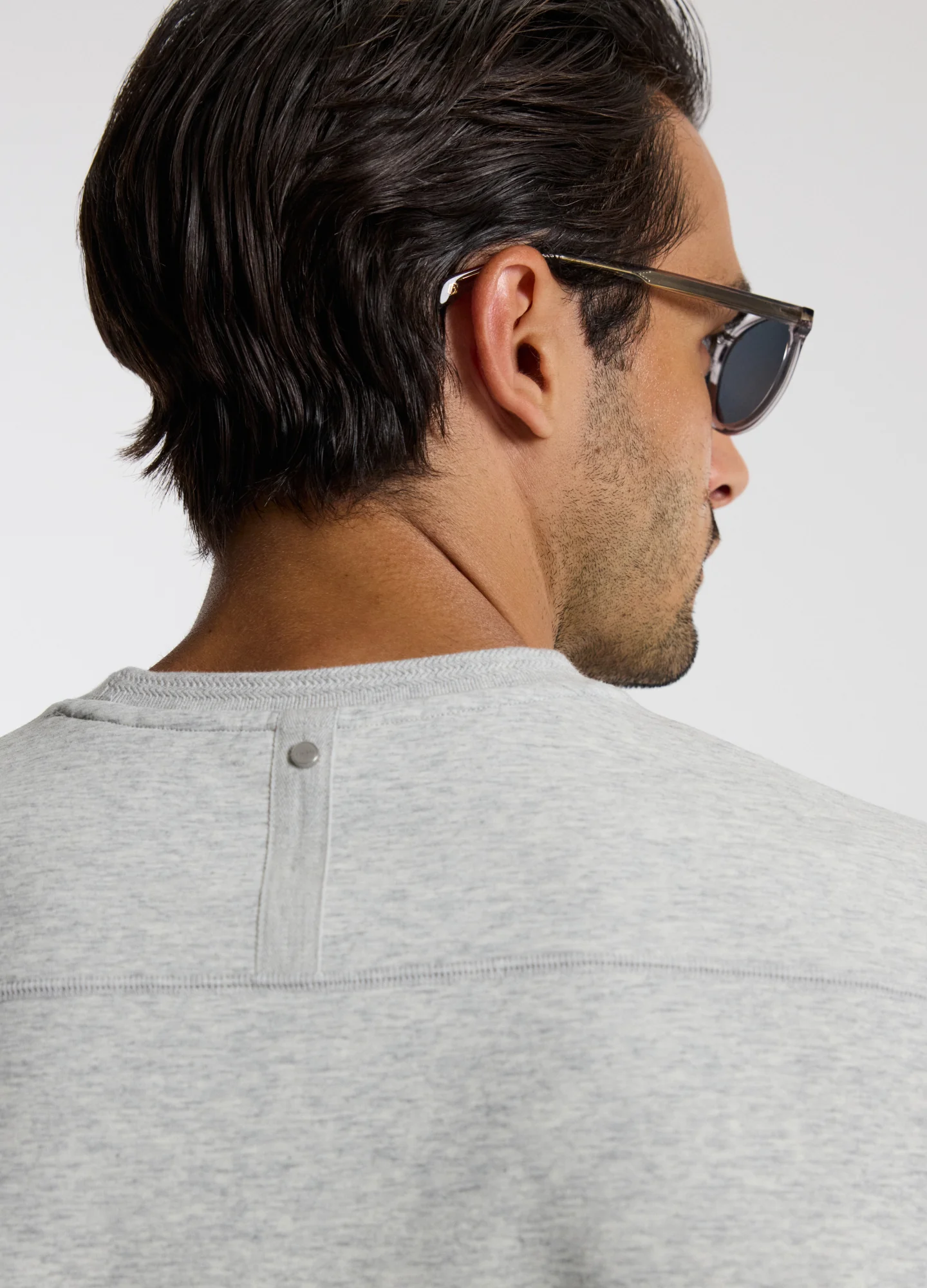 Relaxed Double Knit T-shirt Grey Marl - Image 4