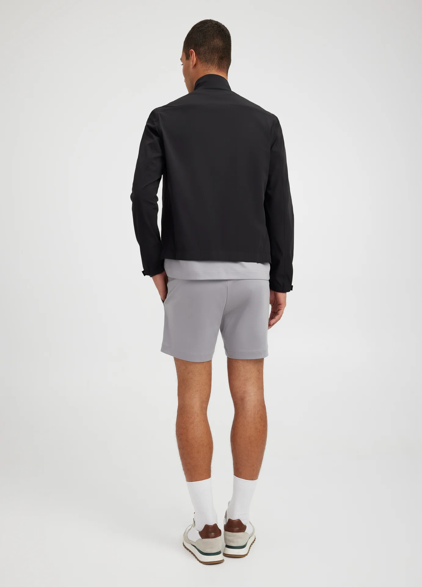 Relaxed Fit Knit Shorts Grey - Image 3
