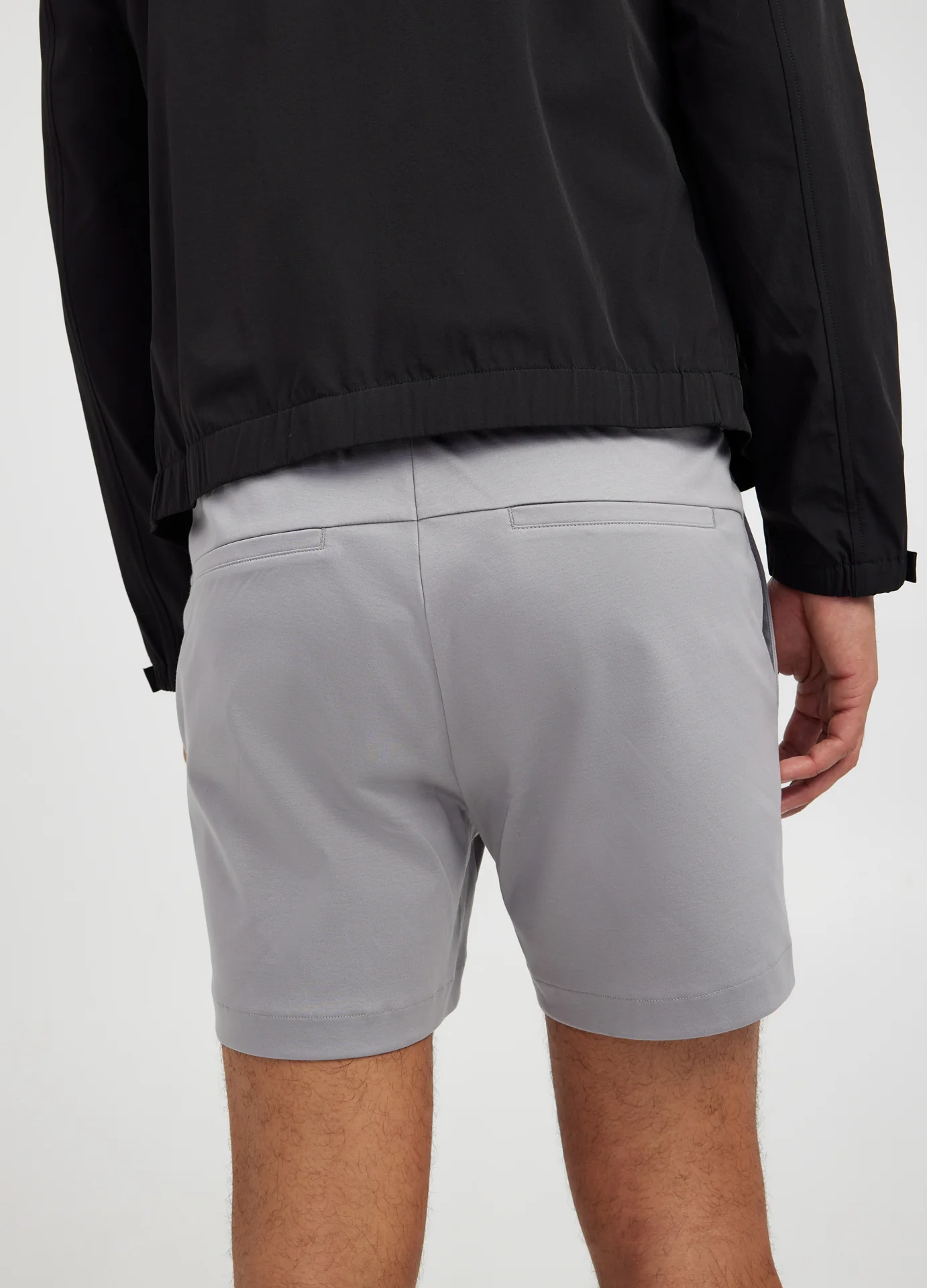 Relaxed Fit Knit Shorts Grey - Image 5