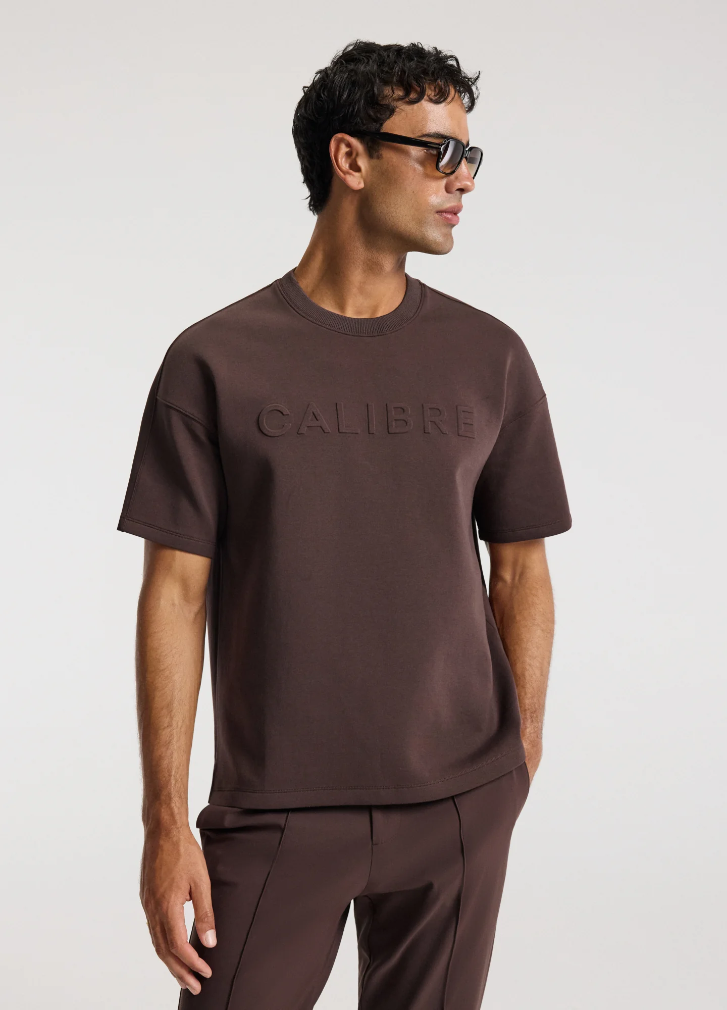 Relaxed Fit Logo Sweat T-shirt Mocha - Image 3