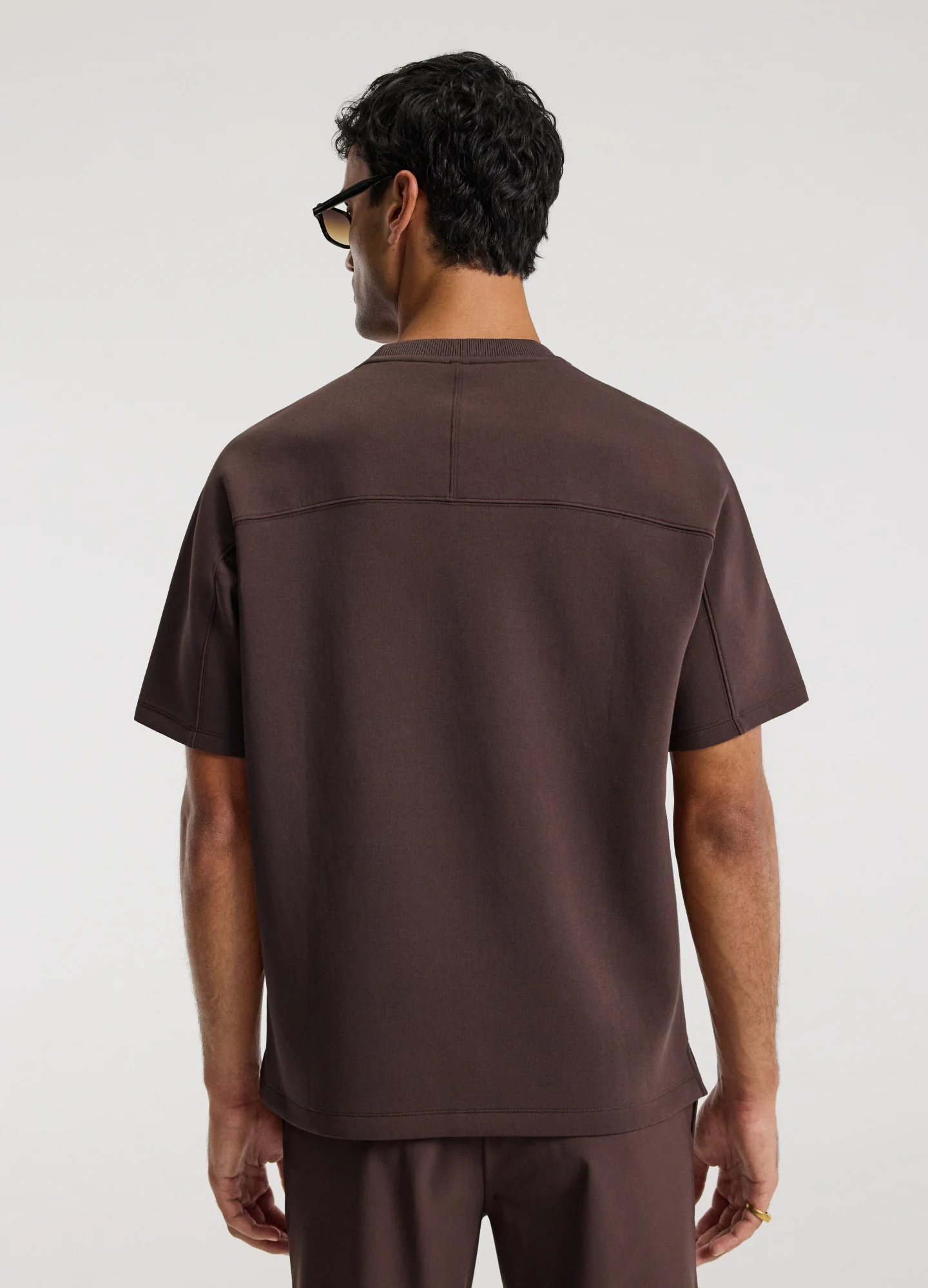 Relaxed Fit Logo Sweat T-shirt Mocha - Image 5