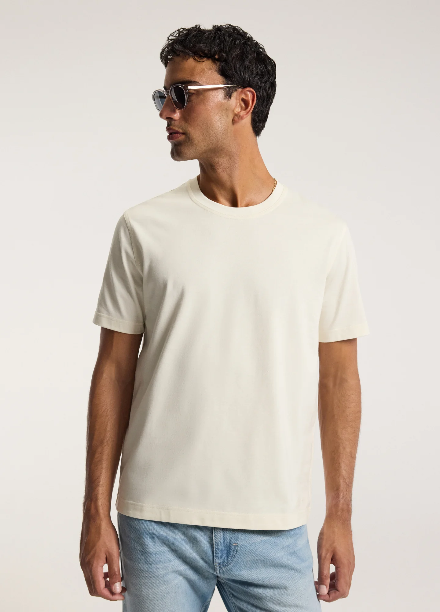 Relaxed Fit T-shirt Ivory - Image 3