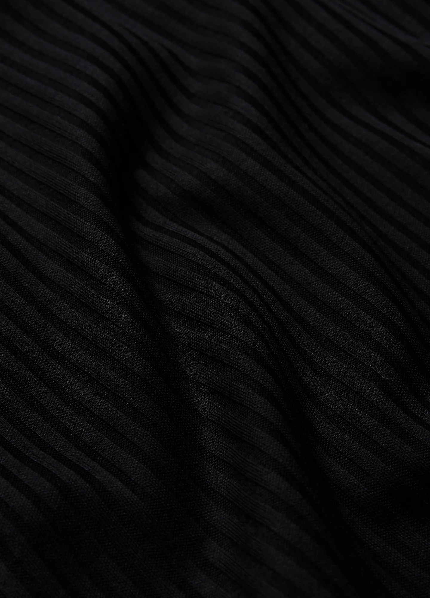 Ribbed Roll Neck Top Black - Image 6