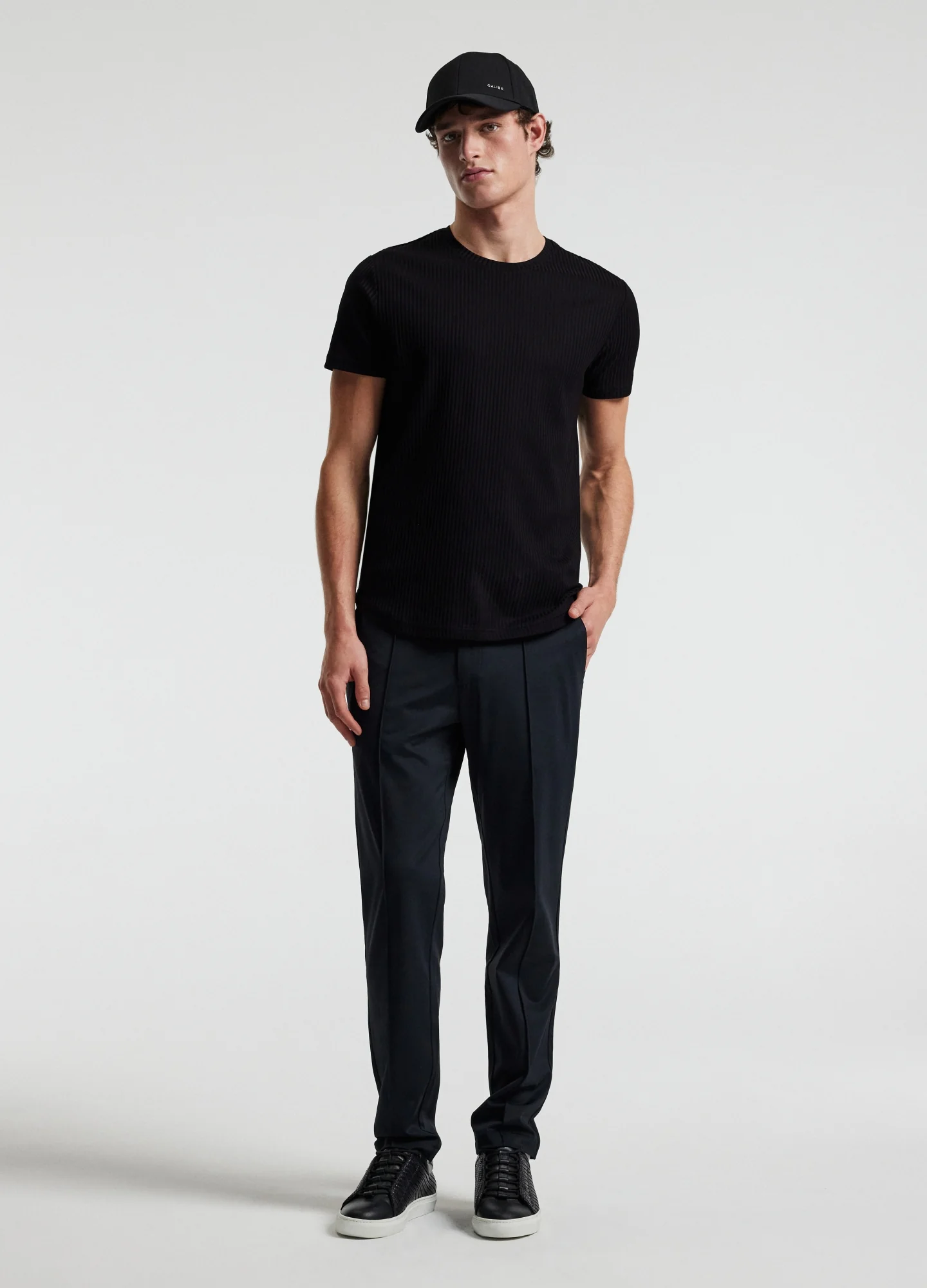 Ribbed T-Shirt Black - Image 3