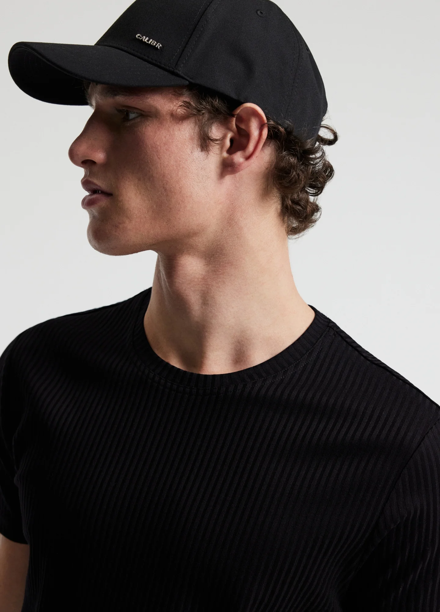 Ribbed T-Shirt Black - Image 5