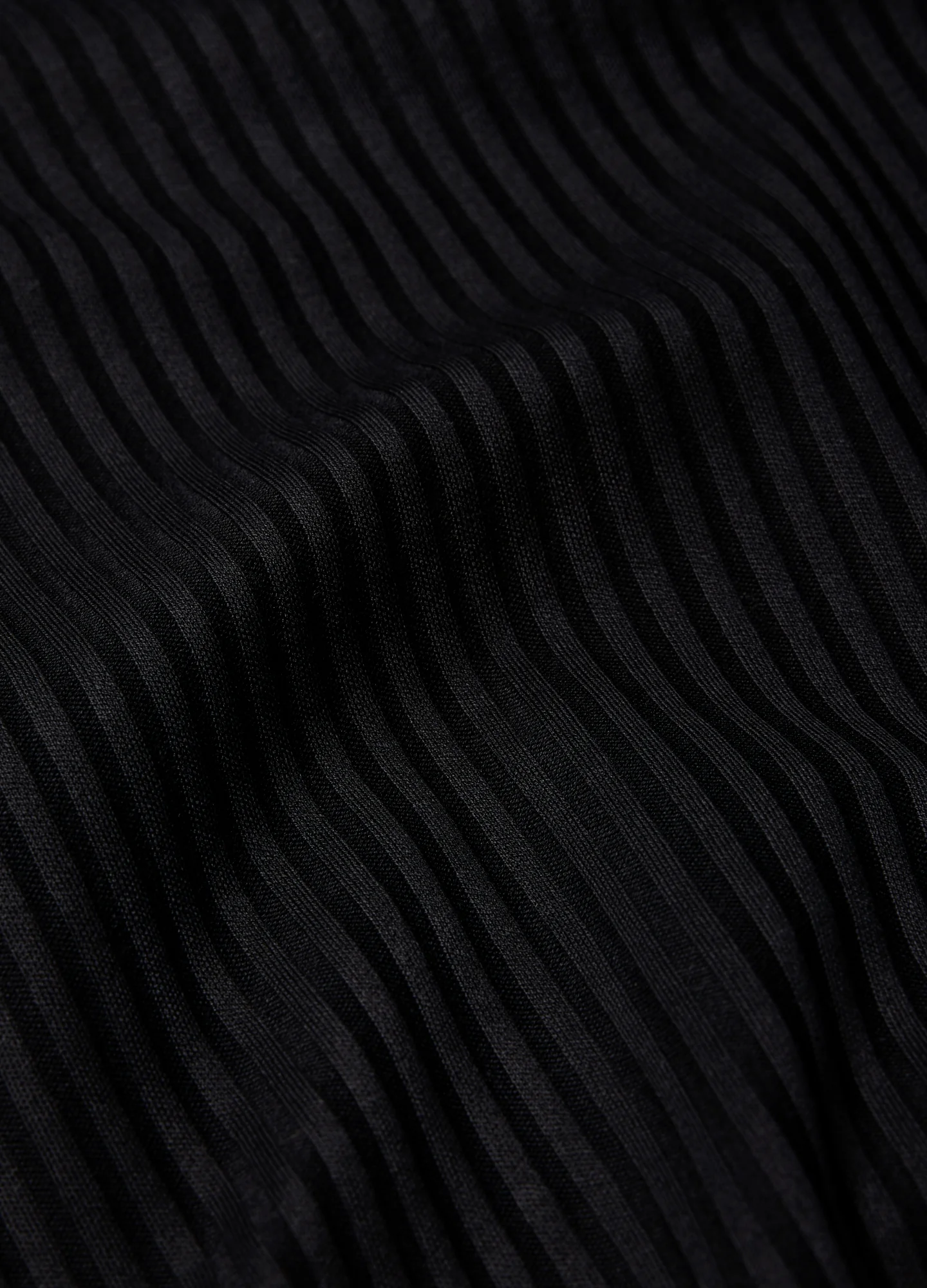 Ribbed T-Shirt Black - Image 7