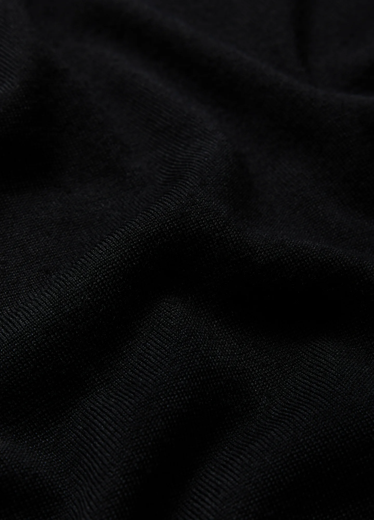 Roll Neck Merino Sweater Black - Image 6