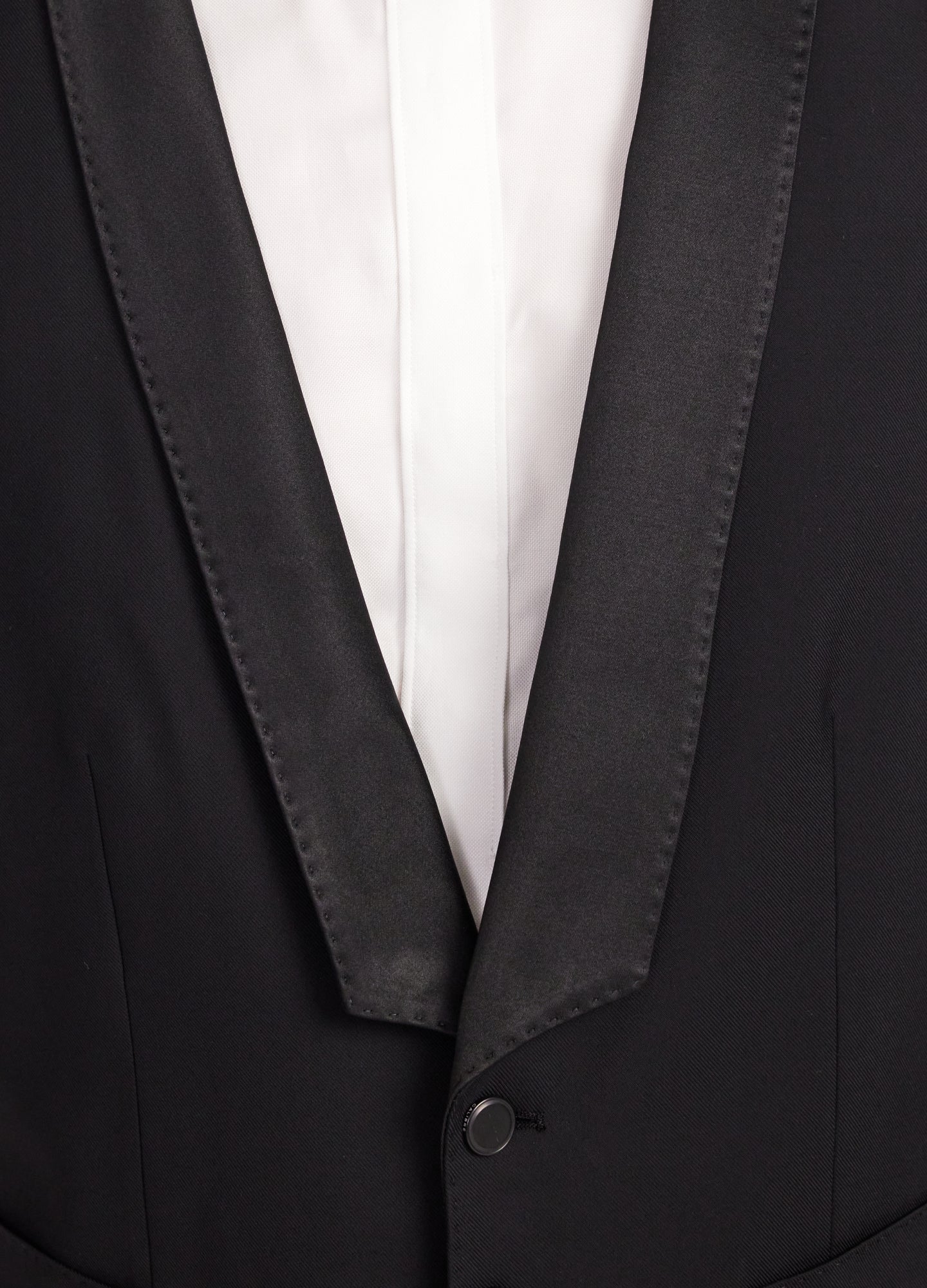 Satin Lapel Waistcoat Black - Image 4