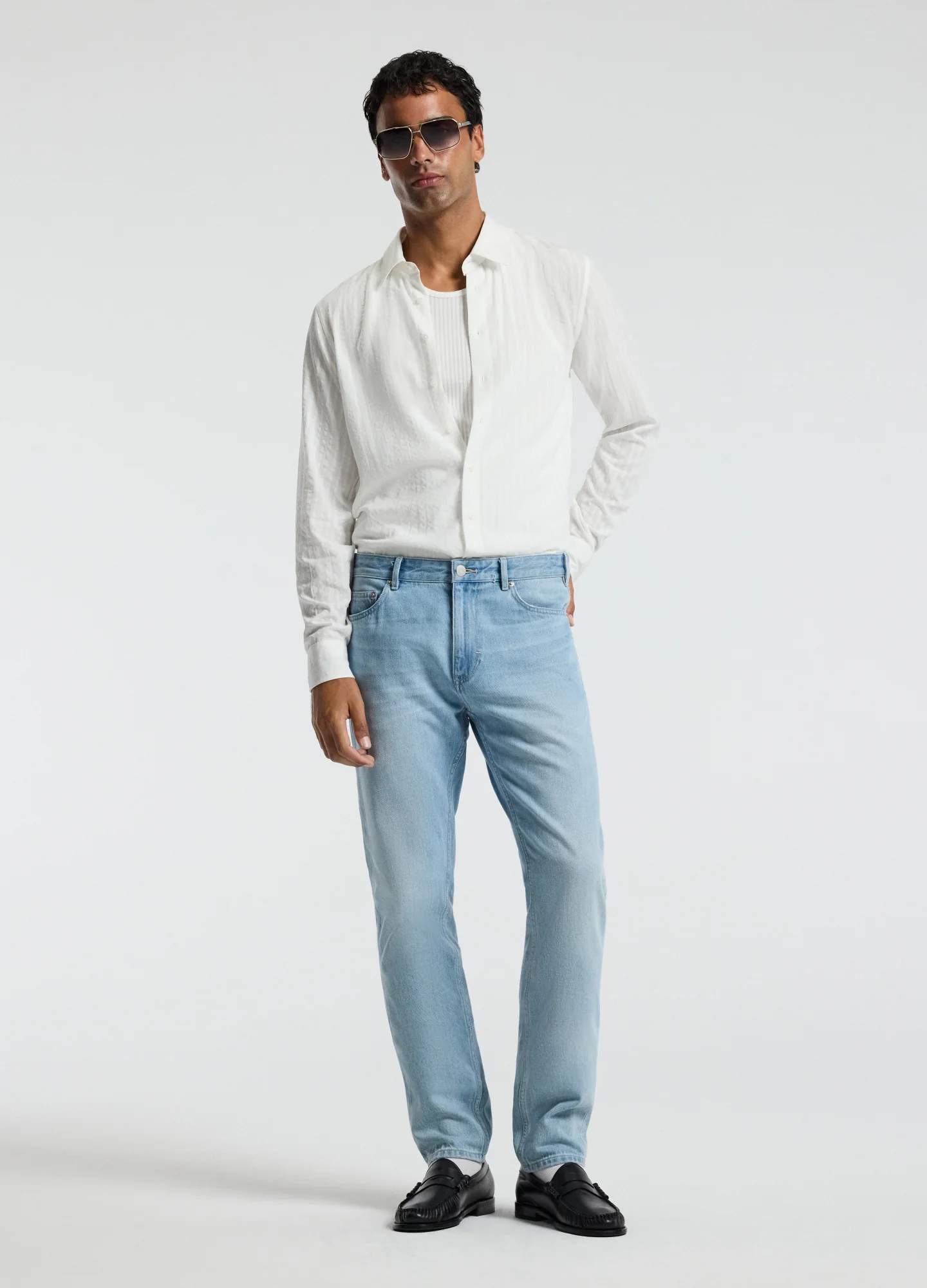 Seersucker Textured Shirt White - Image 2