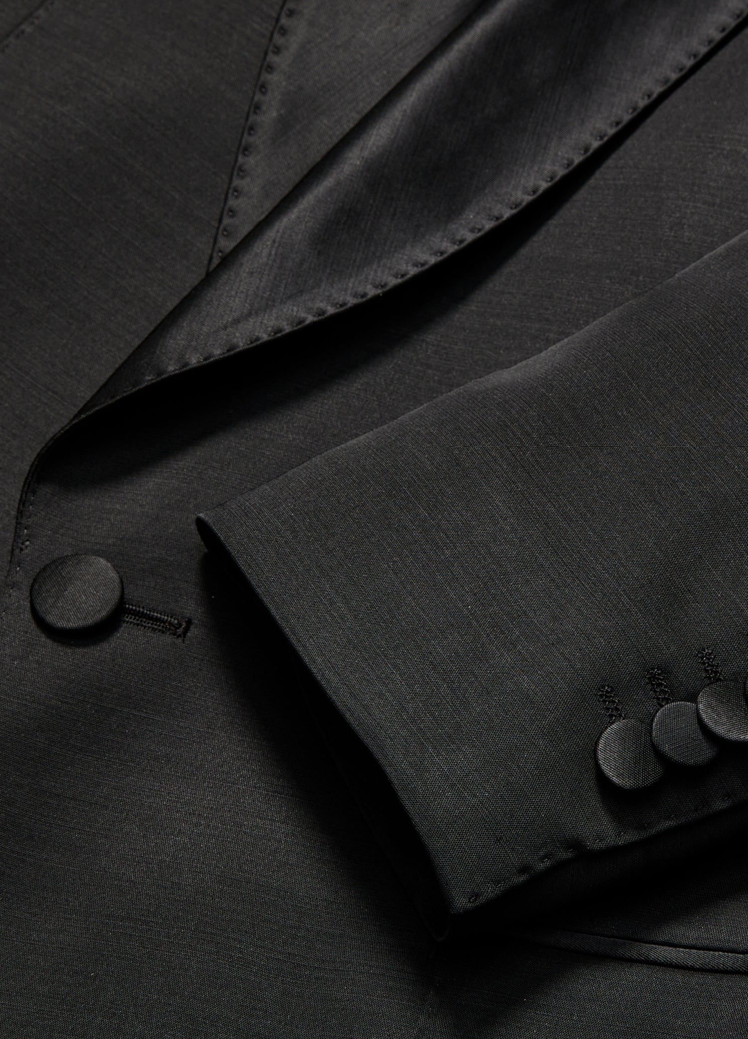 Shawl Collar Tuxedo Jacket Black - Image 10