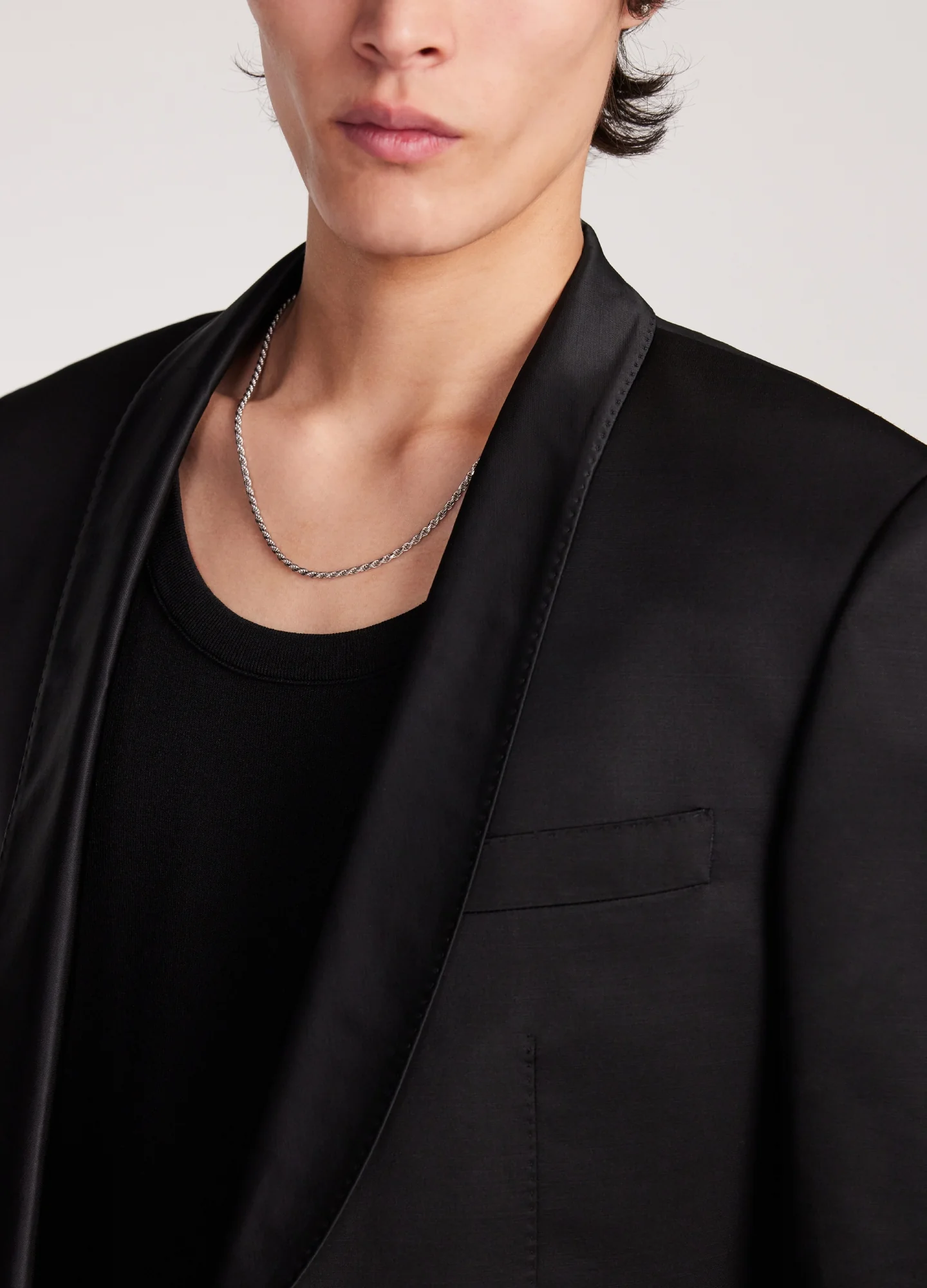 Shawl Collar Tuxedo Jacket Black - Image 9