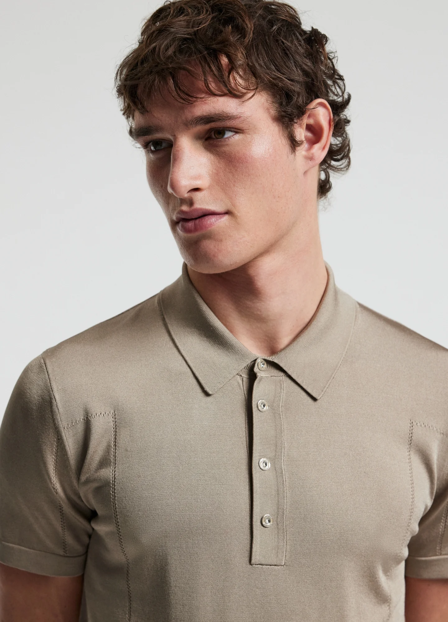 Shiny Rayon Polo Stone - Image 4