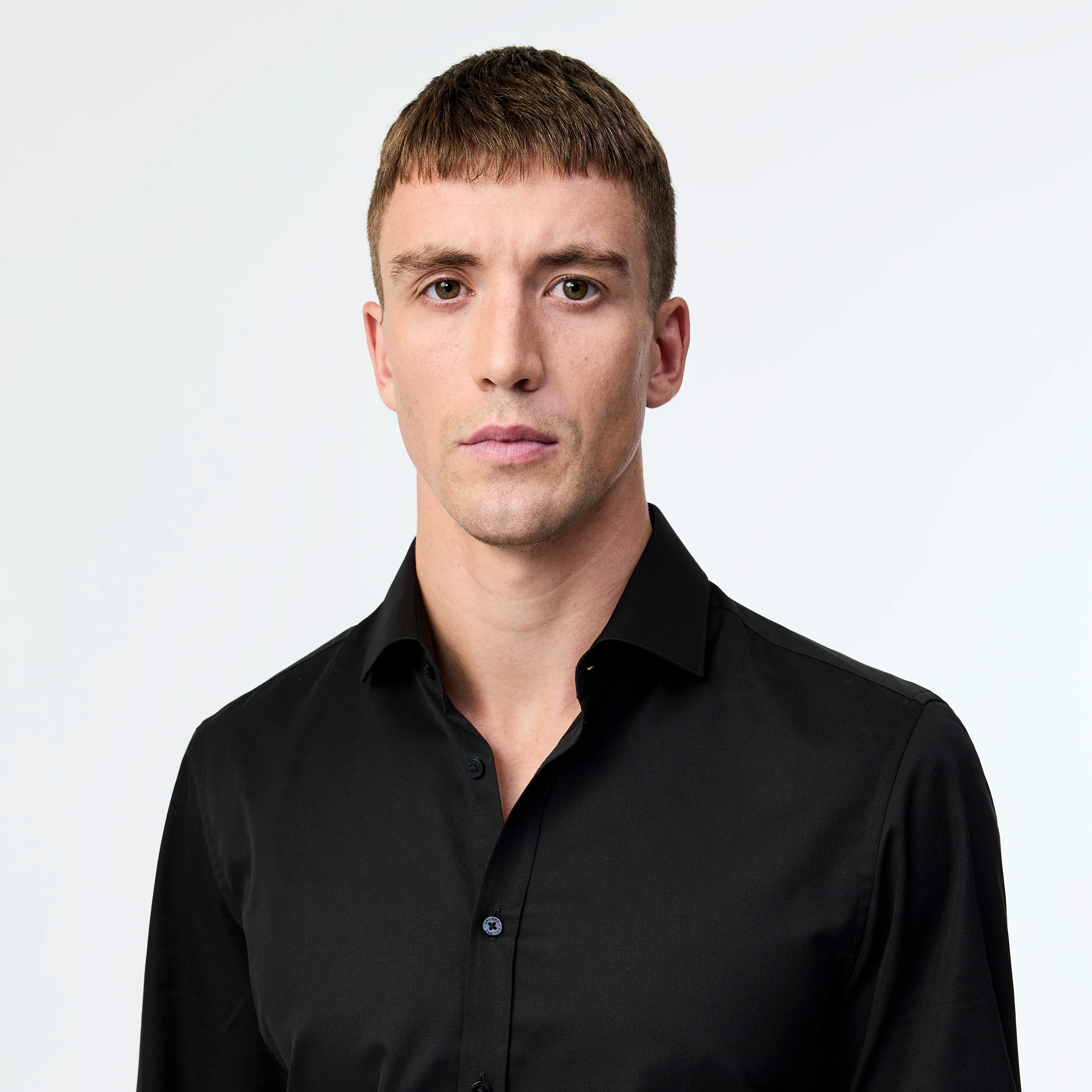 Signature Tailored Twill Shirt Black - Image 4