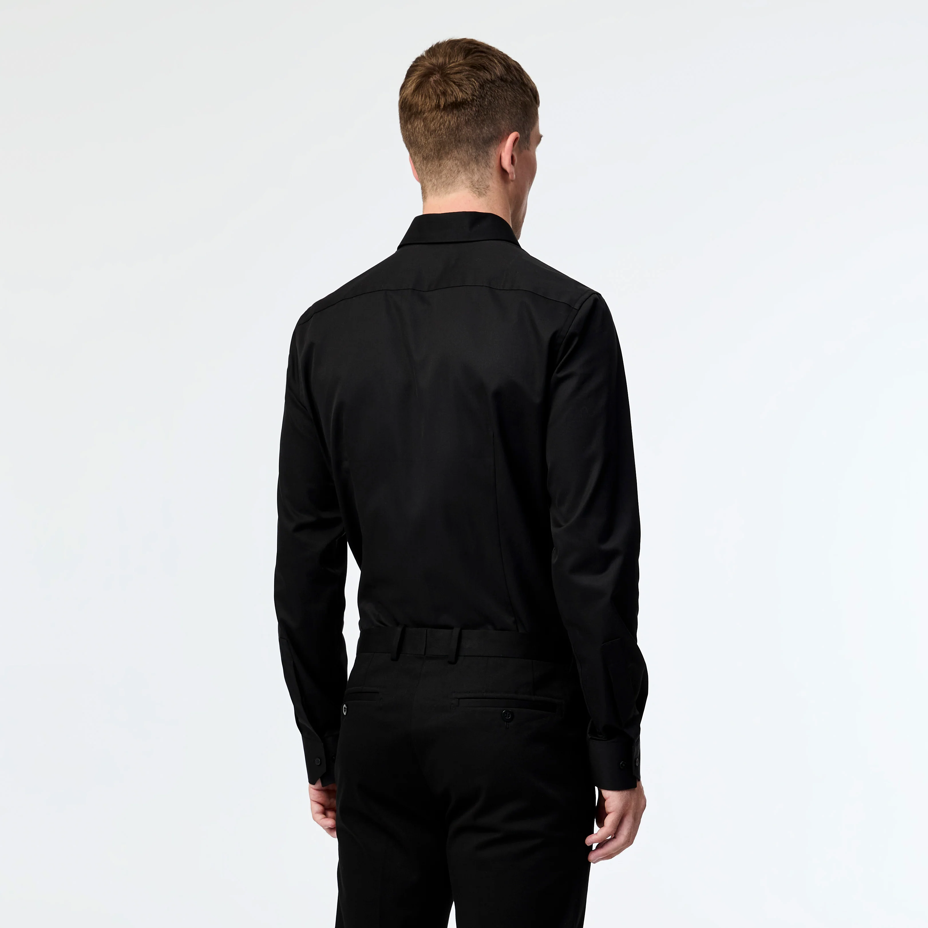 Signature Tailored Twill Shirt Black - Image 5