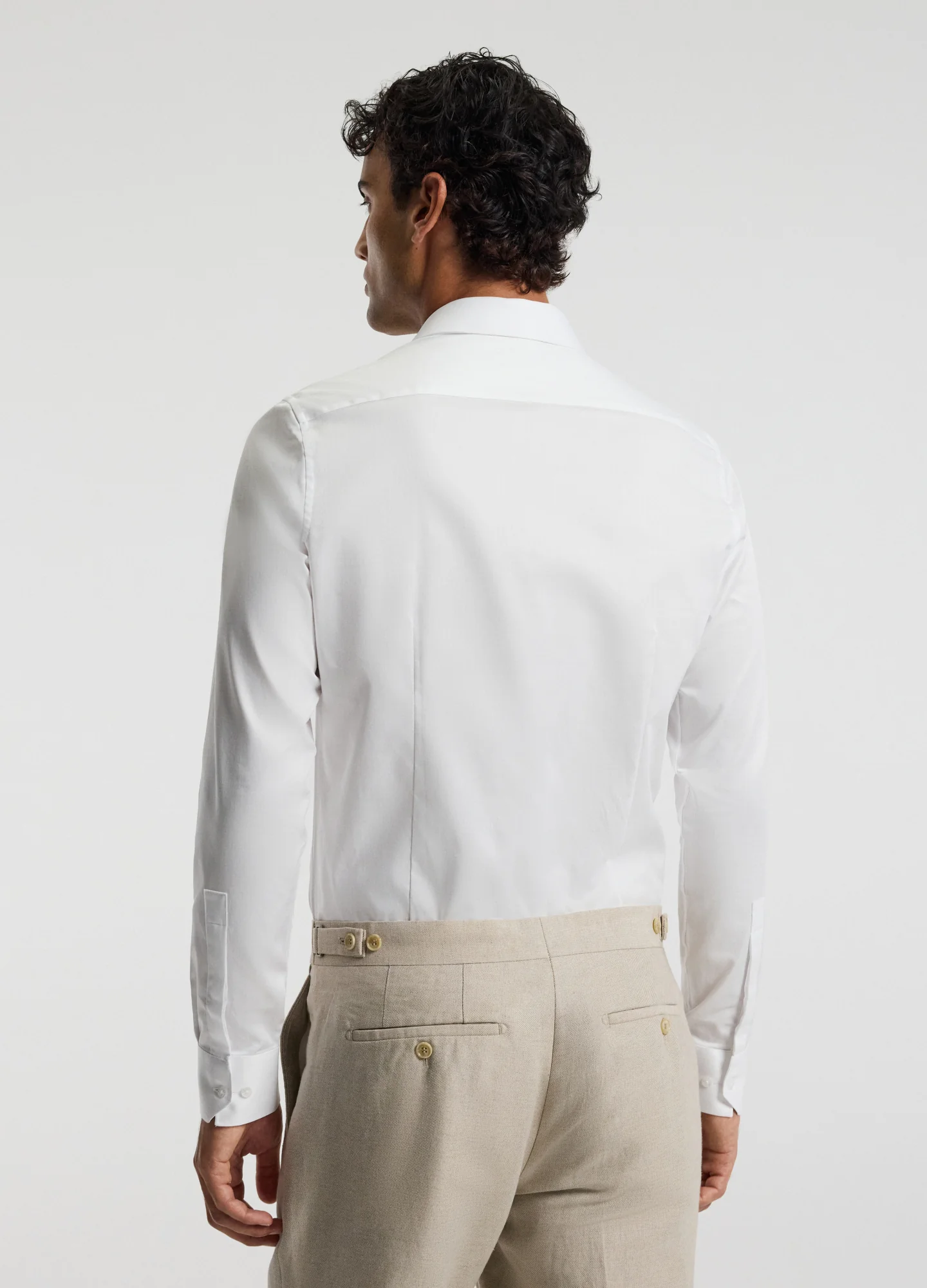 Signature Tailored Twill Shirt White - Image 5