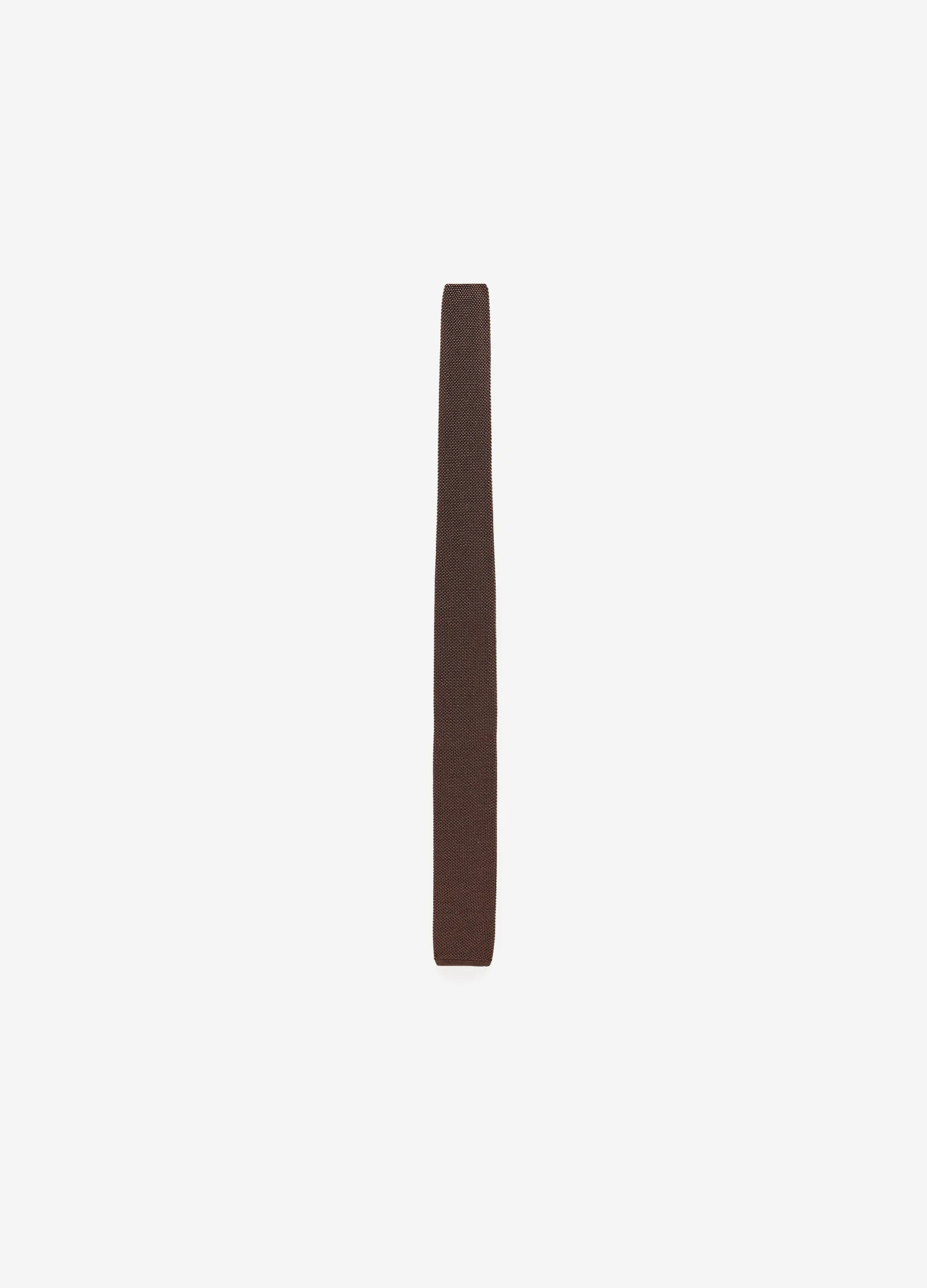 Silk Knitted Tie Chocolate